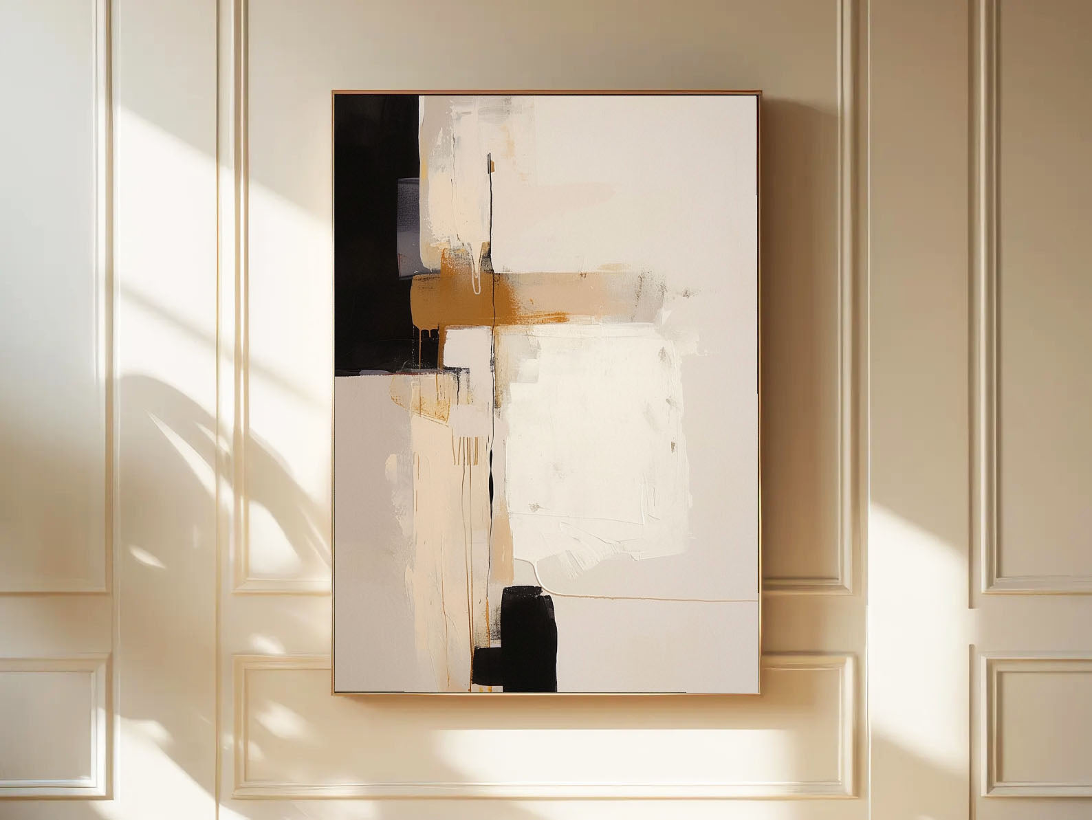 Textured Geometric Elegance | Neutral Blend