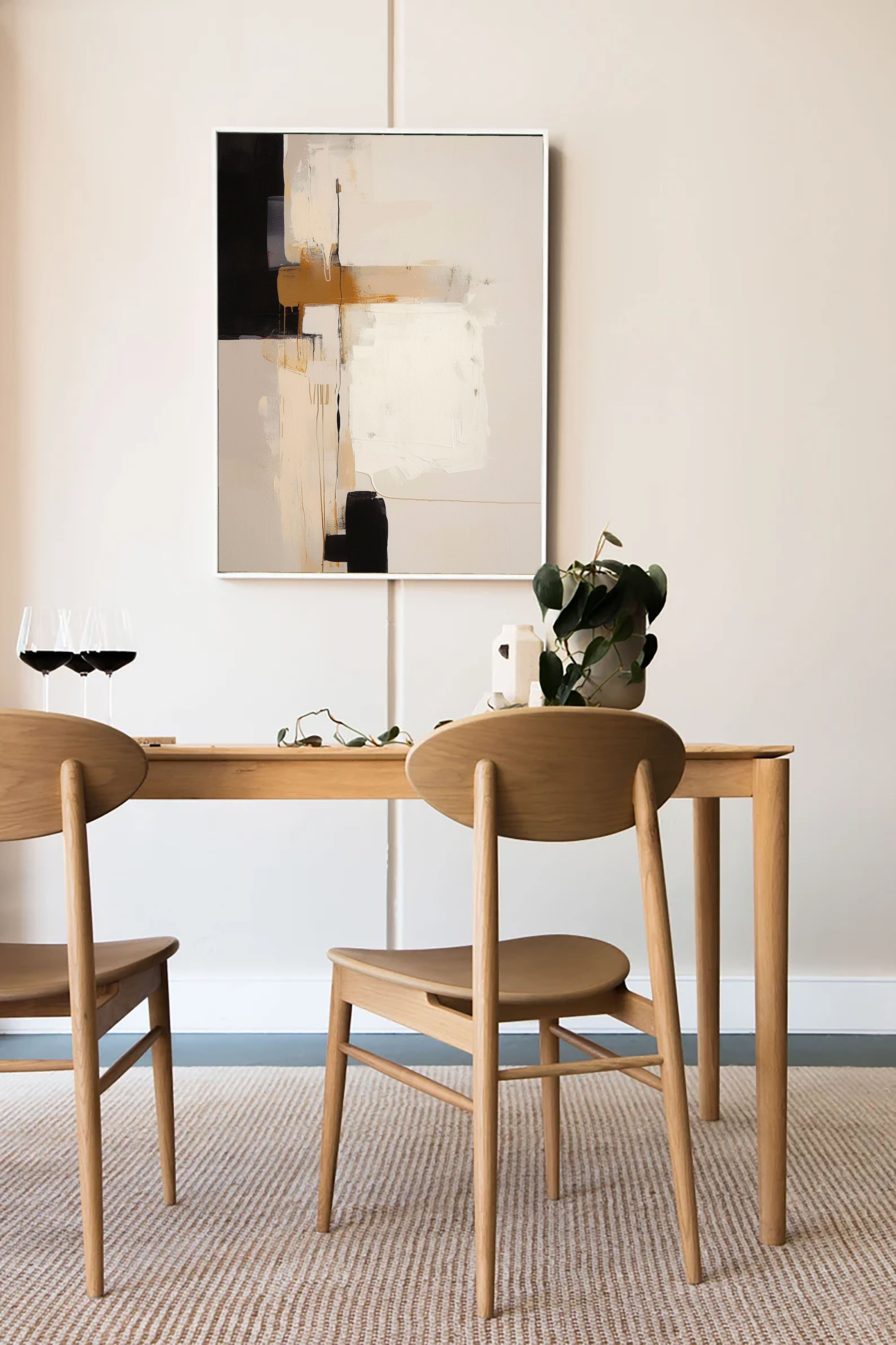 Textured Geometric Elegance | Neutral Blend