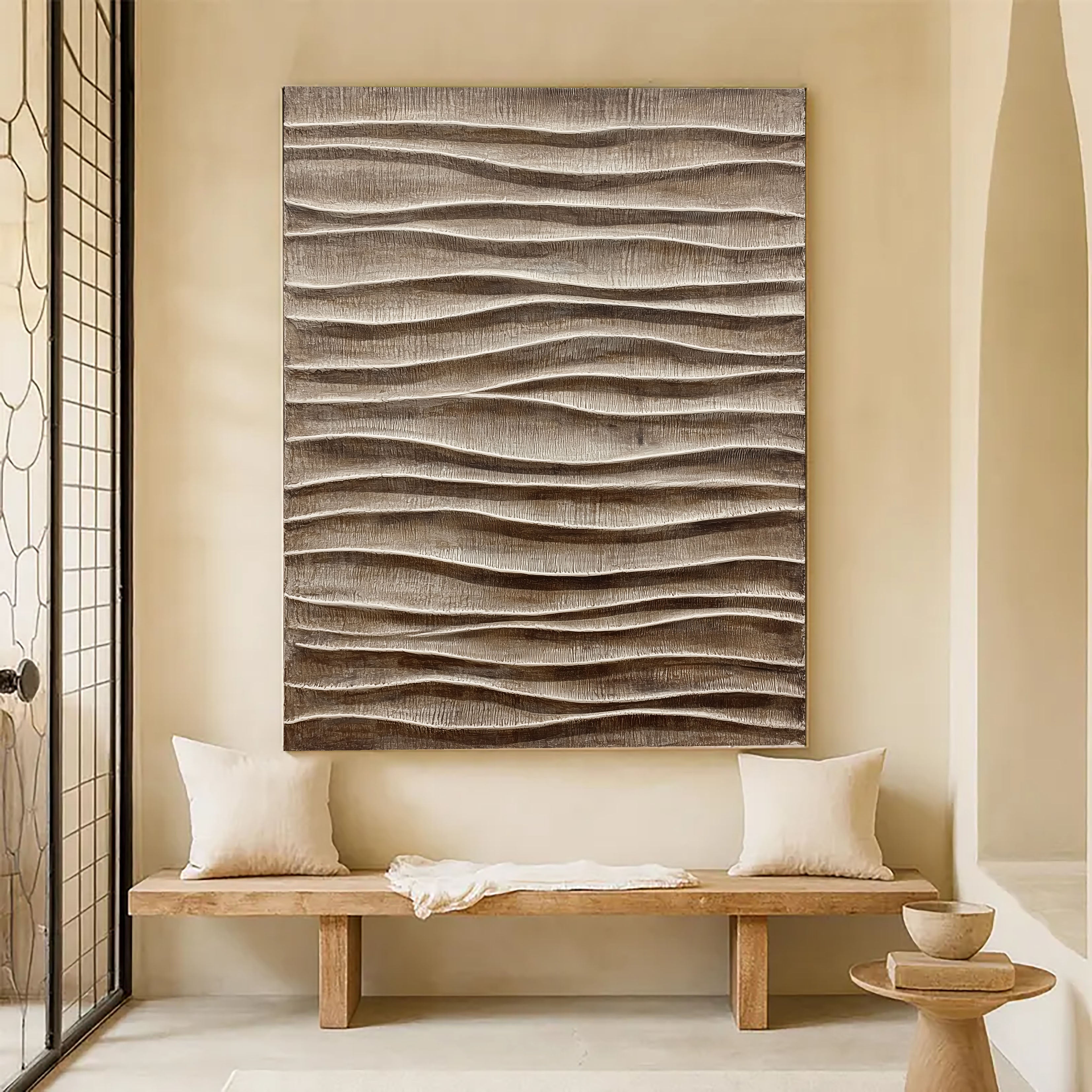Textured Wavy Serenity | Neutral Swells