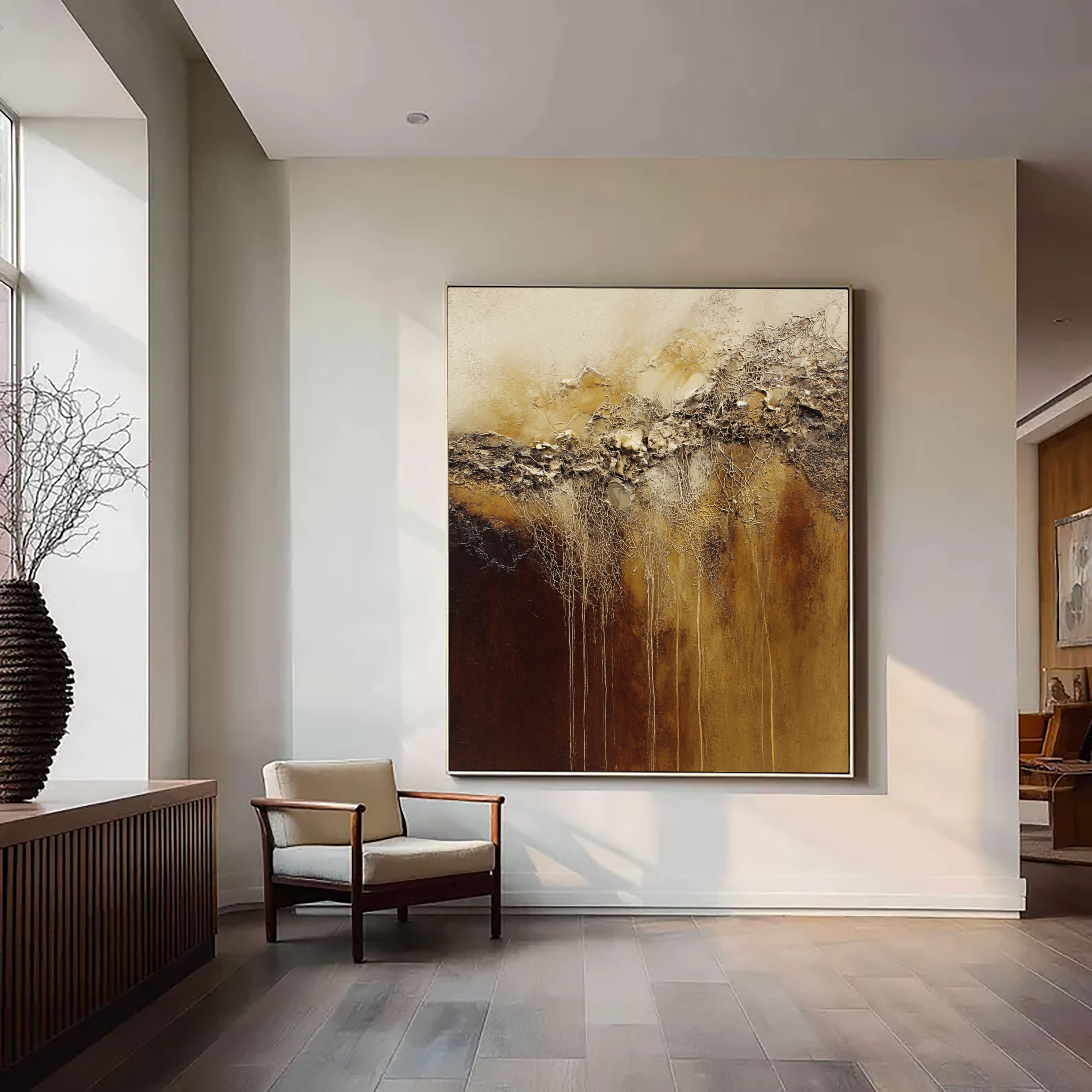 Textured Rooted Veins | Bronze Ivory