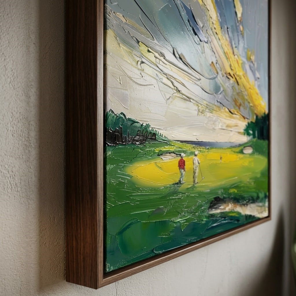 Impressionist Art | Golden Sky Fairway