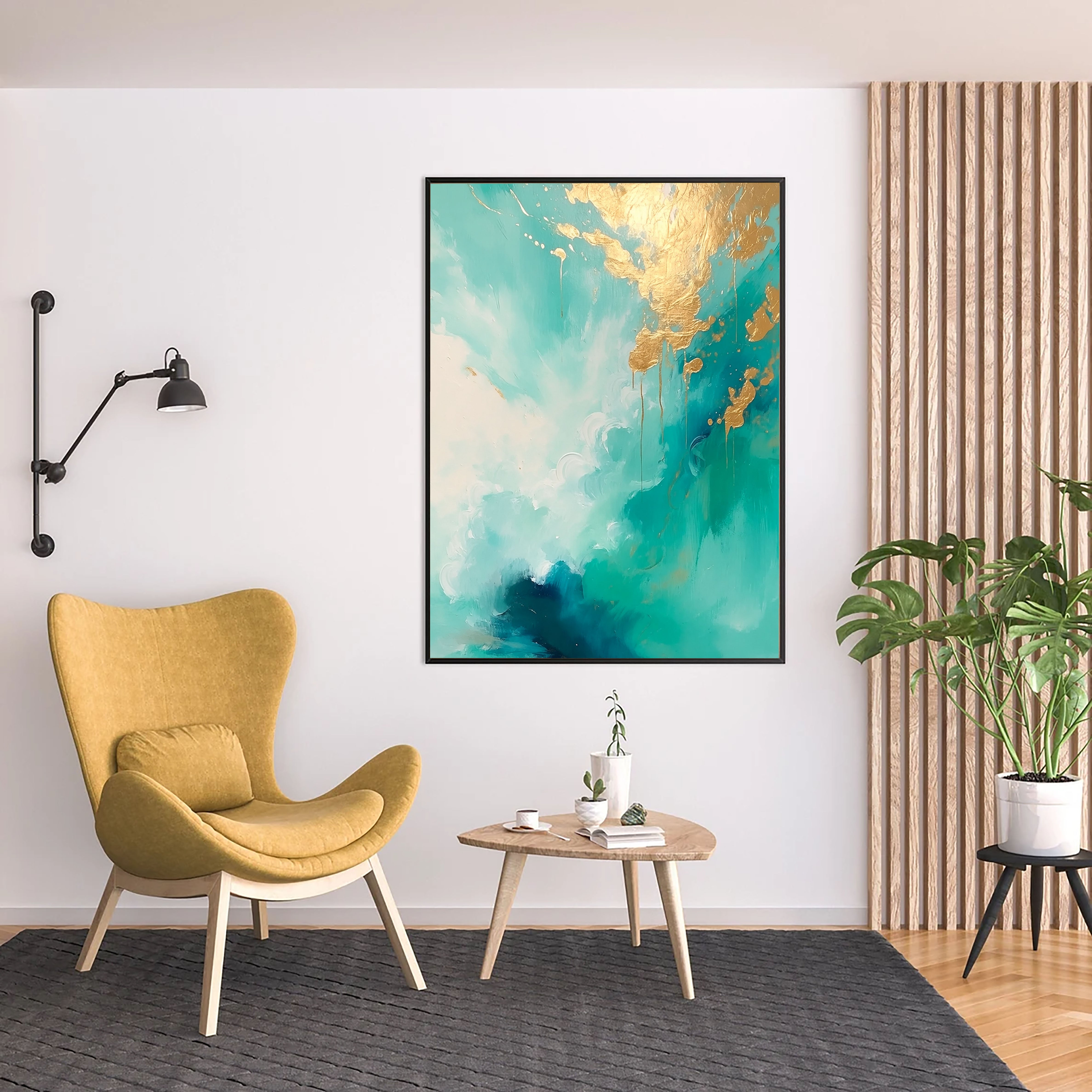 Gilded Teal Dreams | Ocean Glow