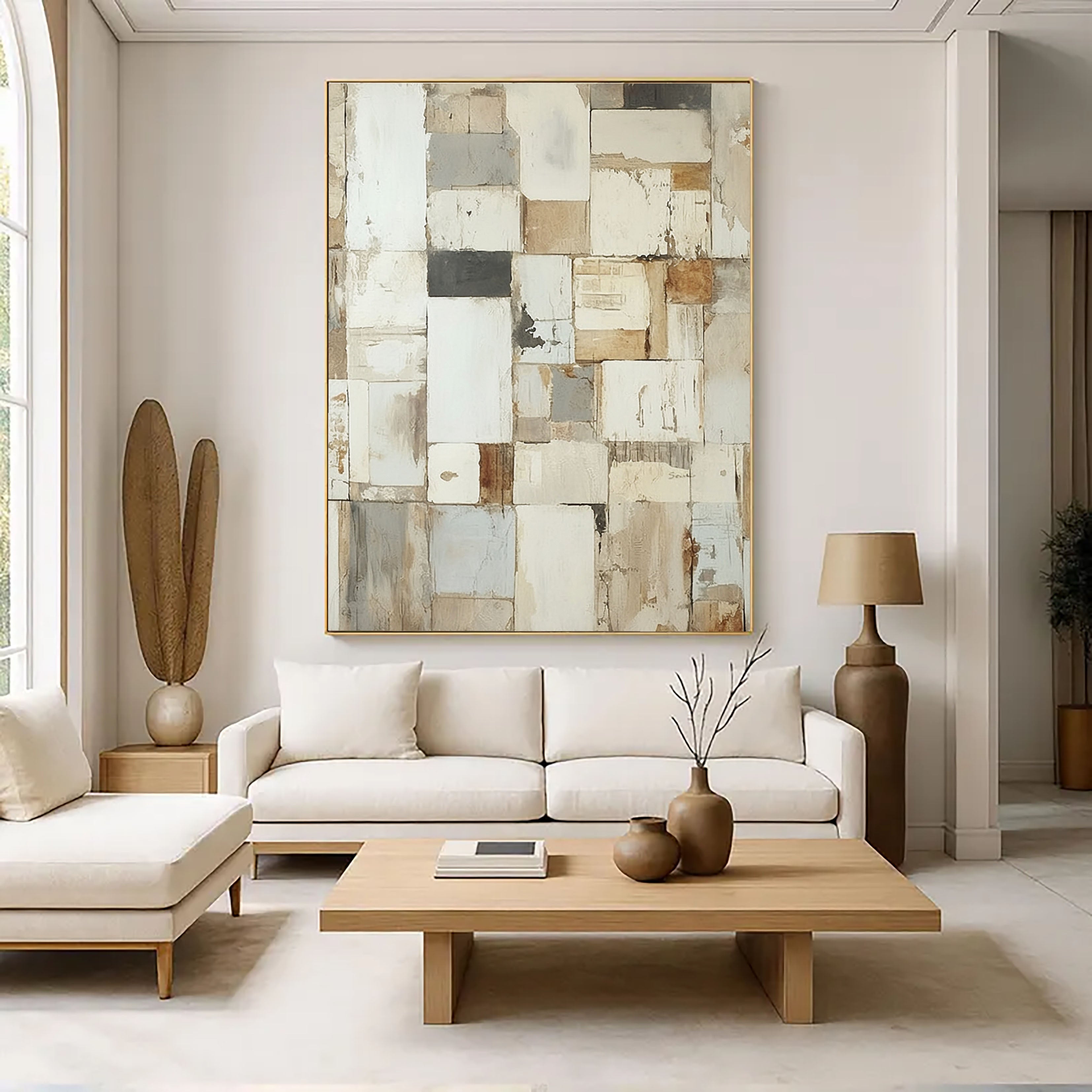 Textured Neutral Mosaic | Beige Patch