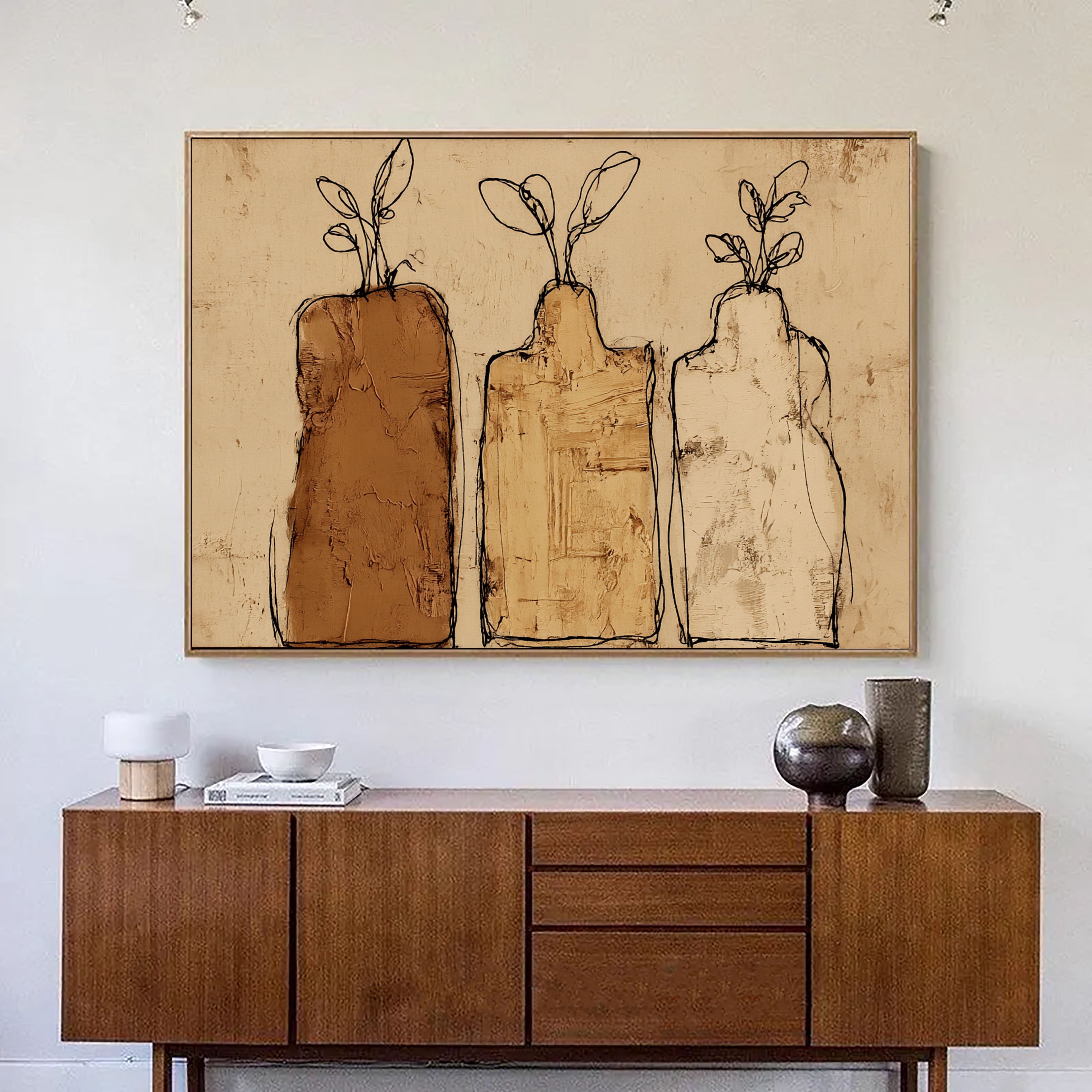 Textured Neutral Vases | Terracotta Ivory