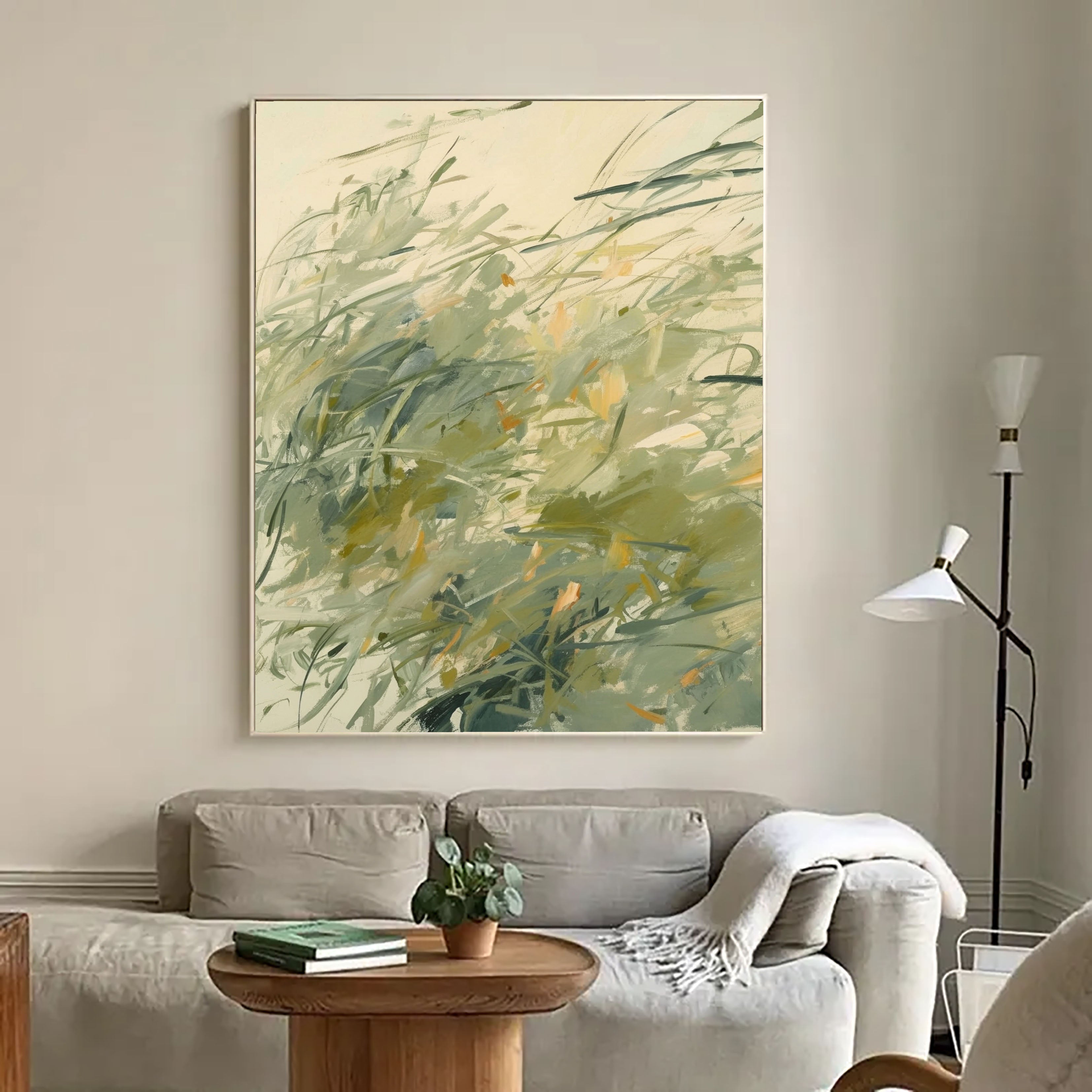 Textured Meadow Breeze | Sage Strokes