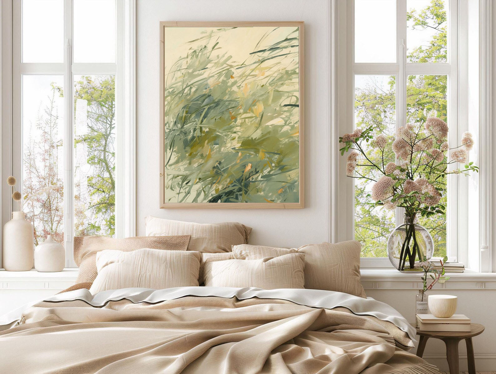 Textured Meadow Breeze | Sage Strokes