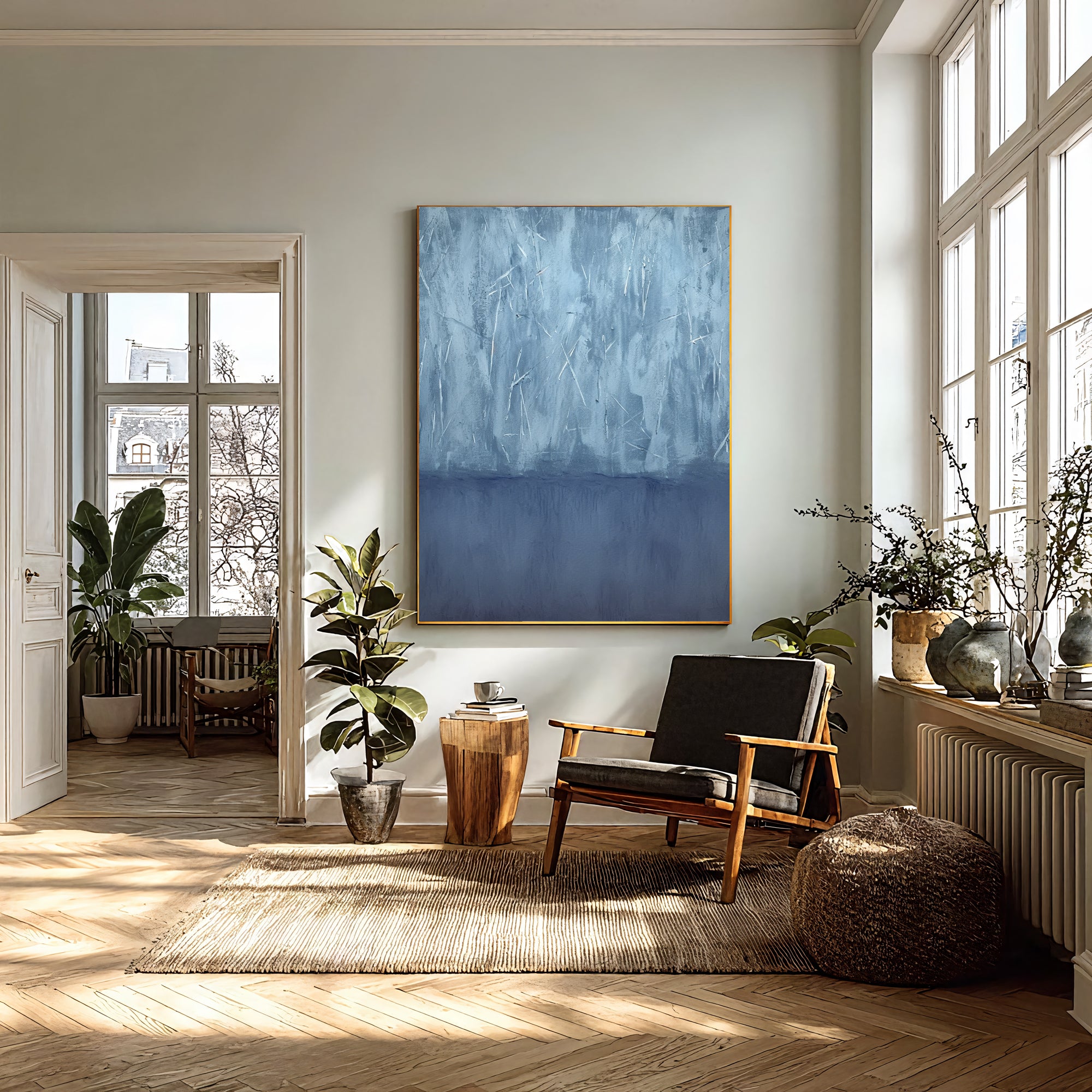 Textured Blue Calmness | Sky Hues