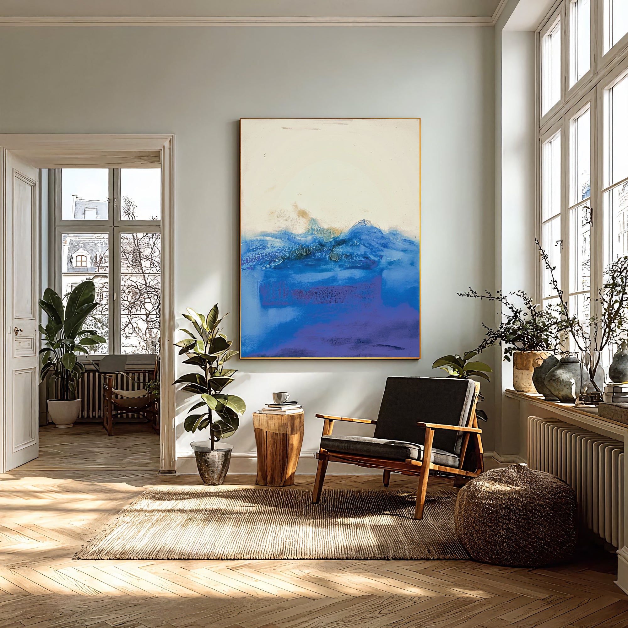 Textured Blue Serenity | Sea Tones