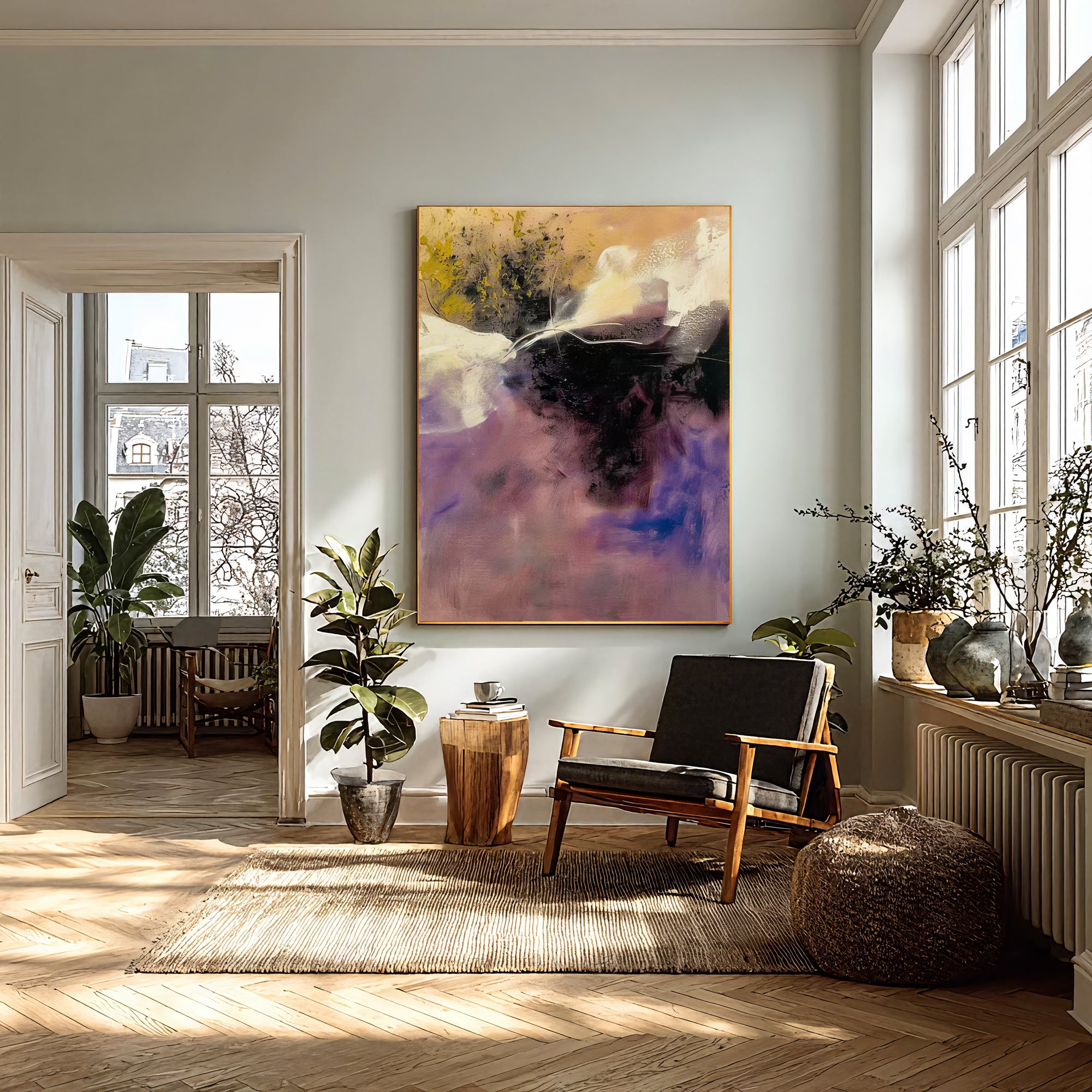 Textured Violet Dynamism | Plum Hues