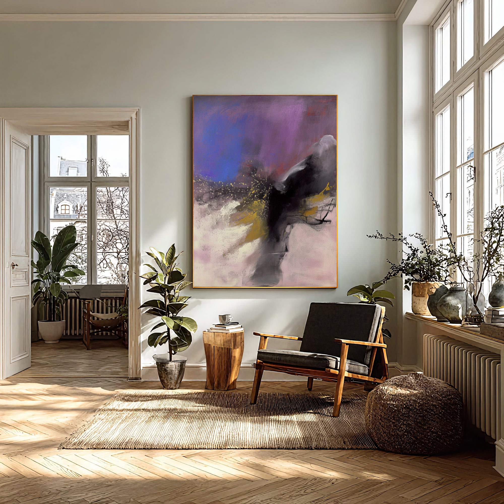 Textured Violet Opulence | Purple Pink