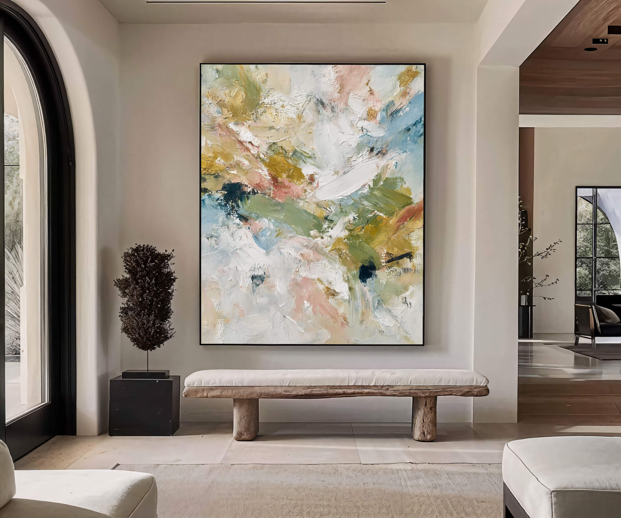 Impasto Neutral Bloom | Soft Hues