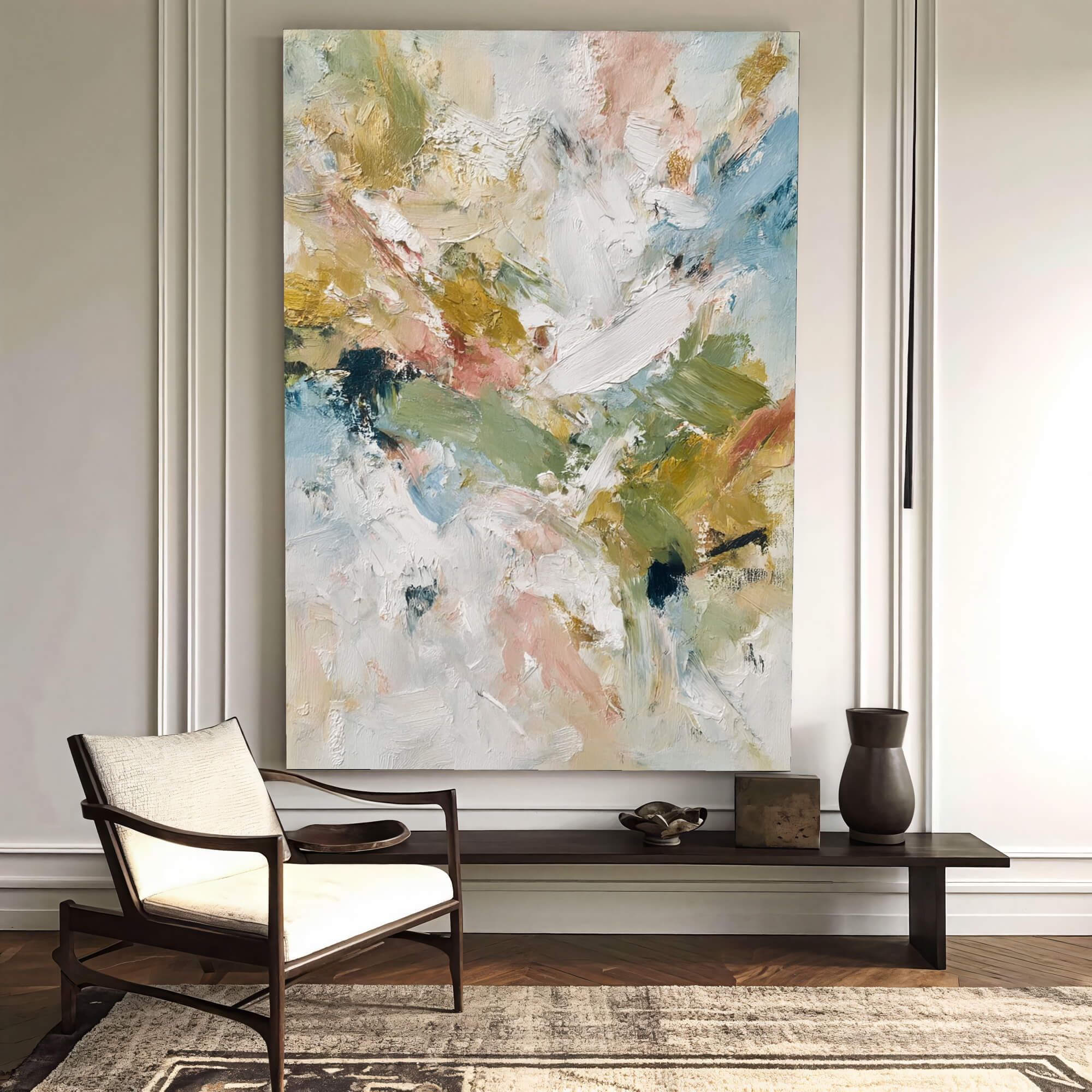 Impasto Neutral Bloom | Soft Hues