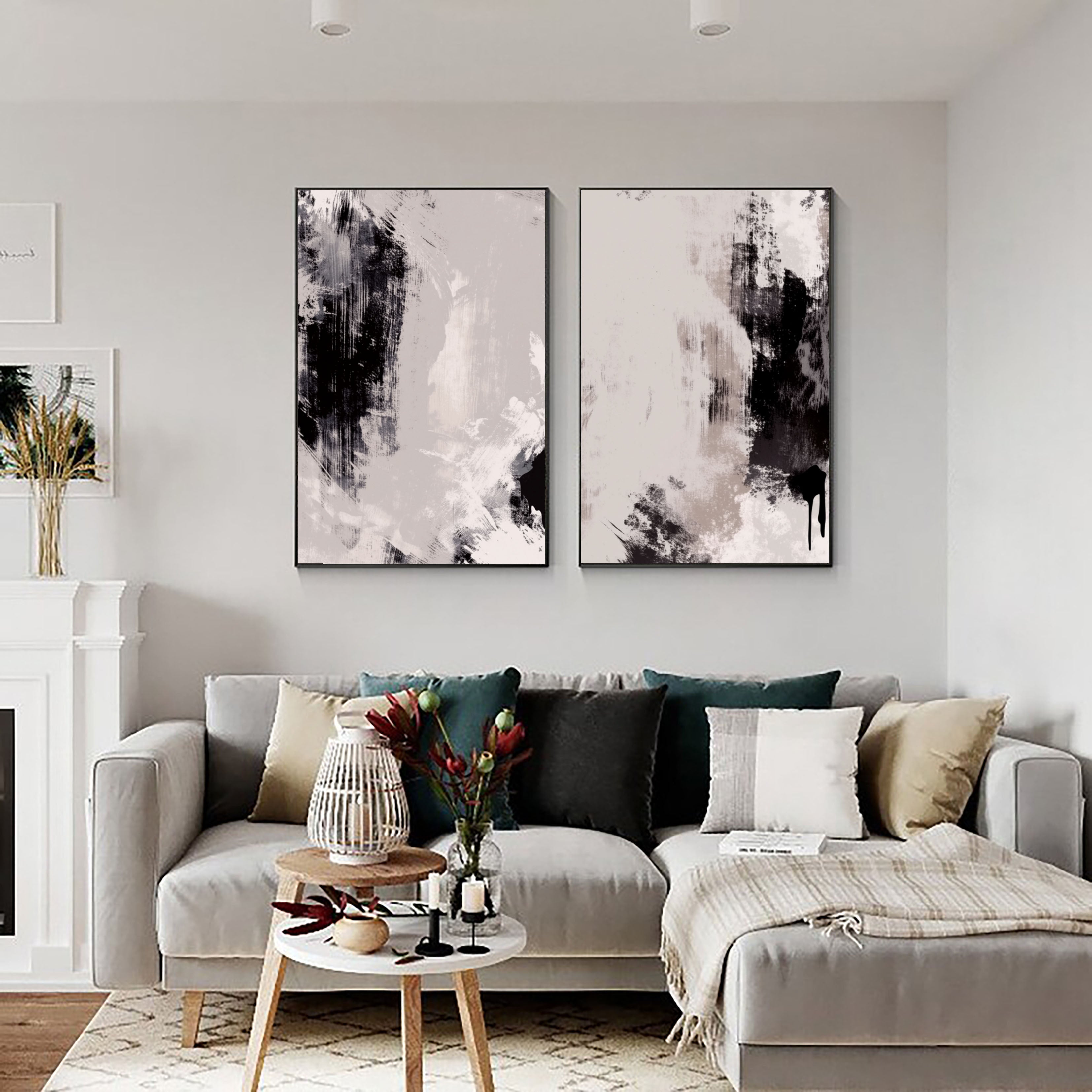 Bold Brushstroke Drama | Black White