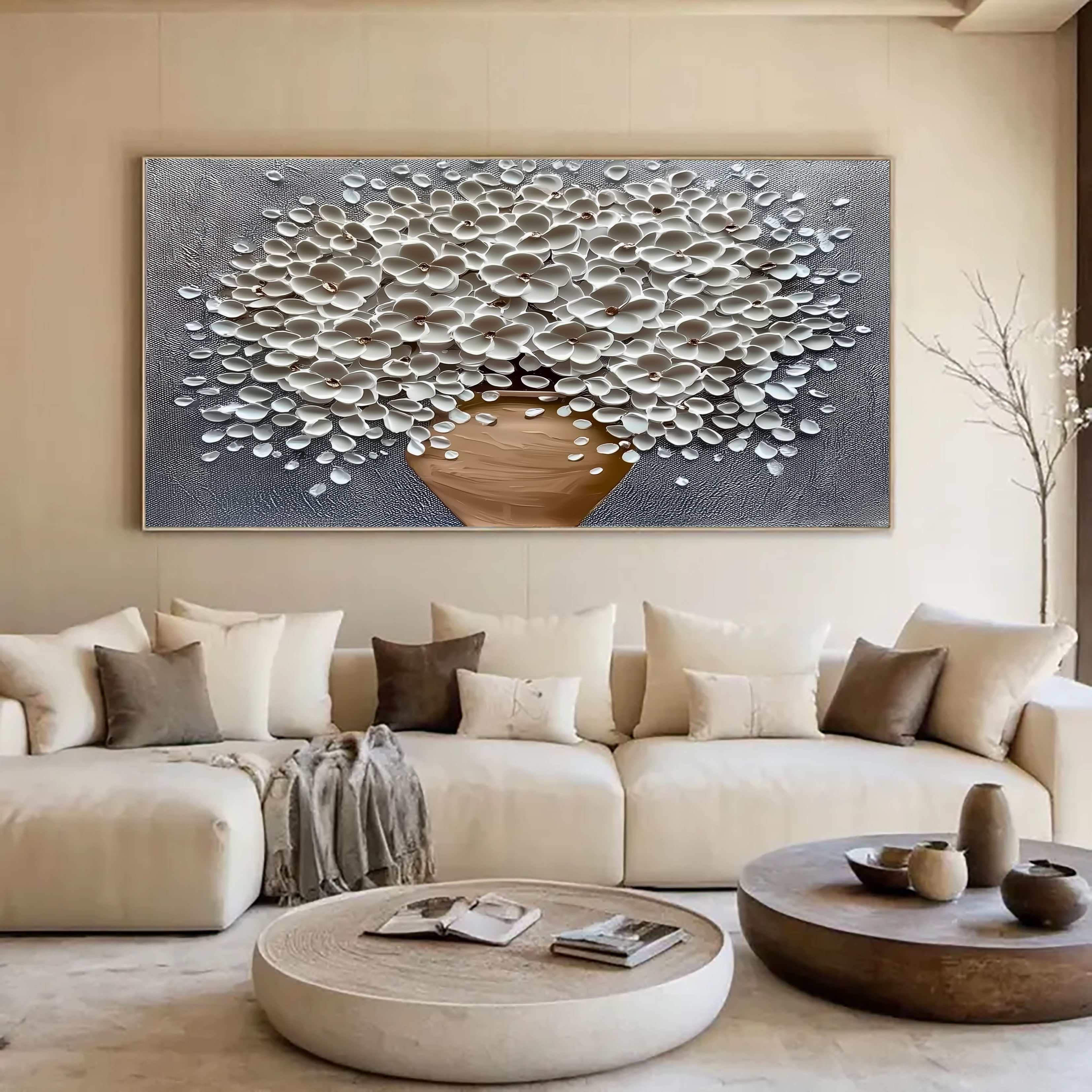 Texturierte Blütenpracht | Weißer Strauß