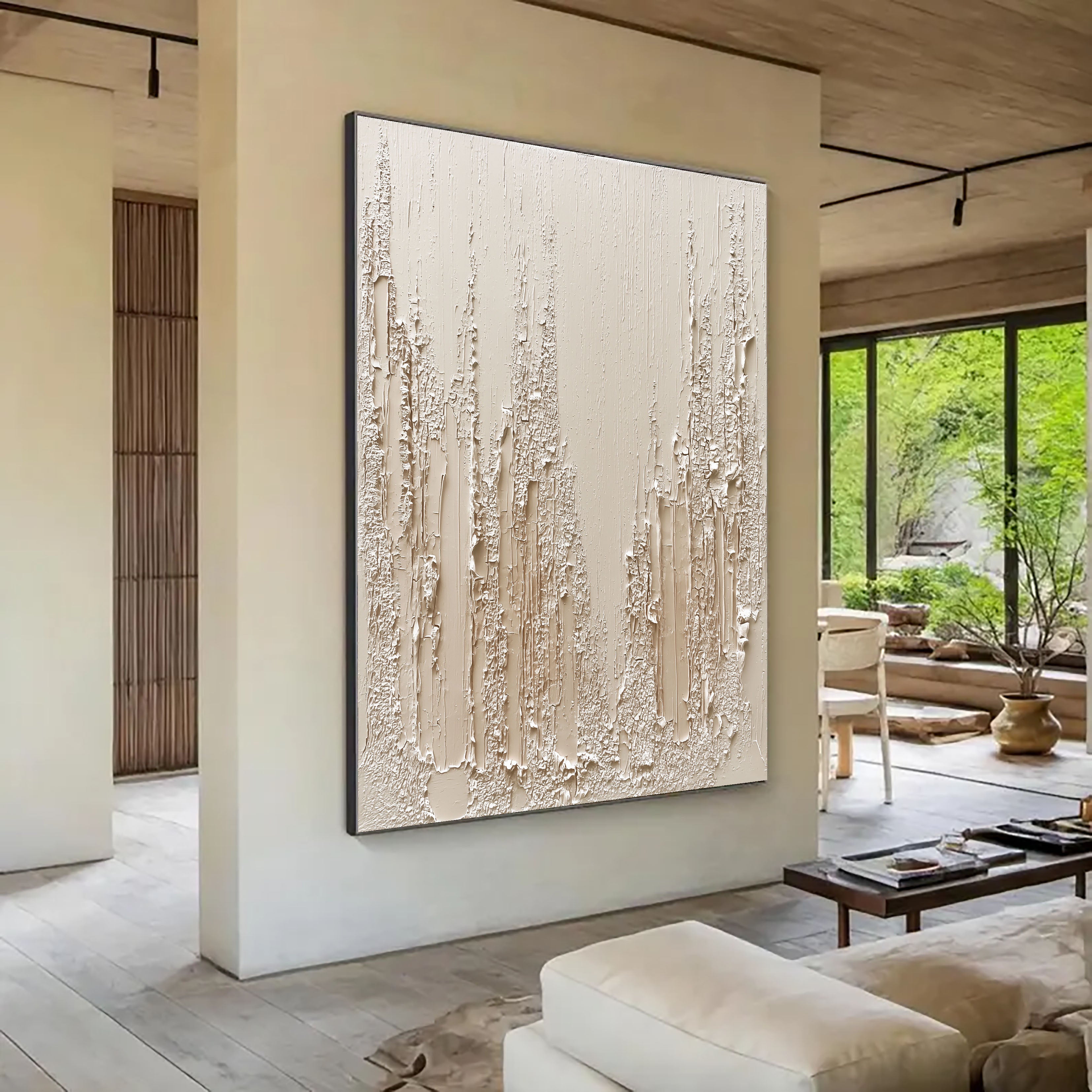 Textured Crackled Layers | Pale Beige