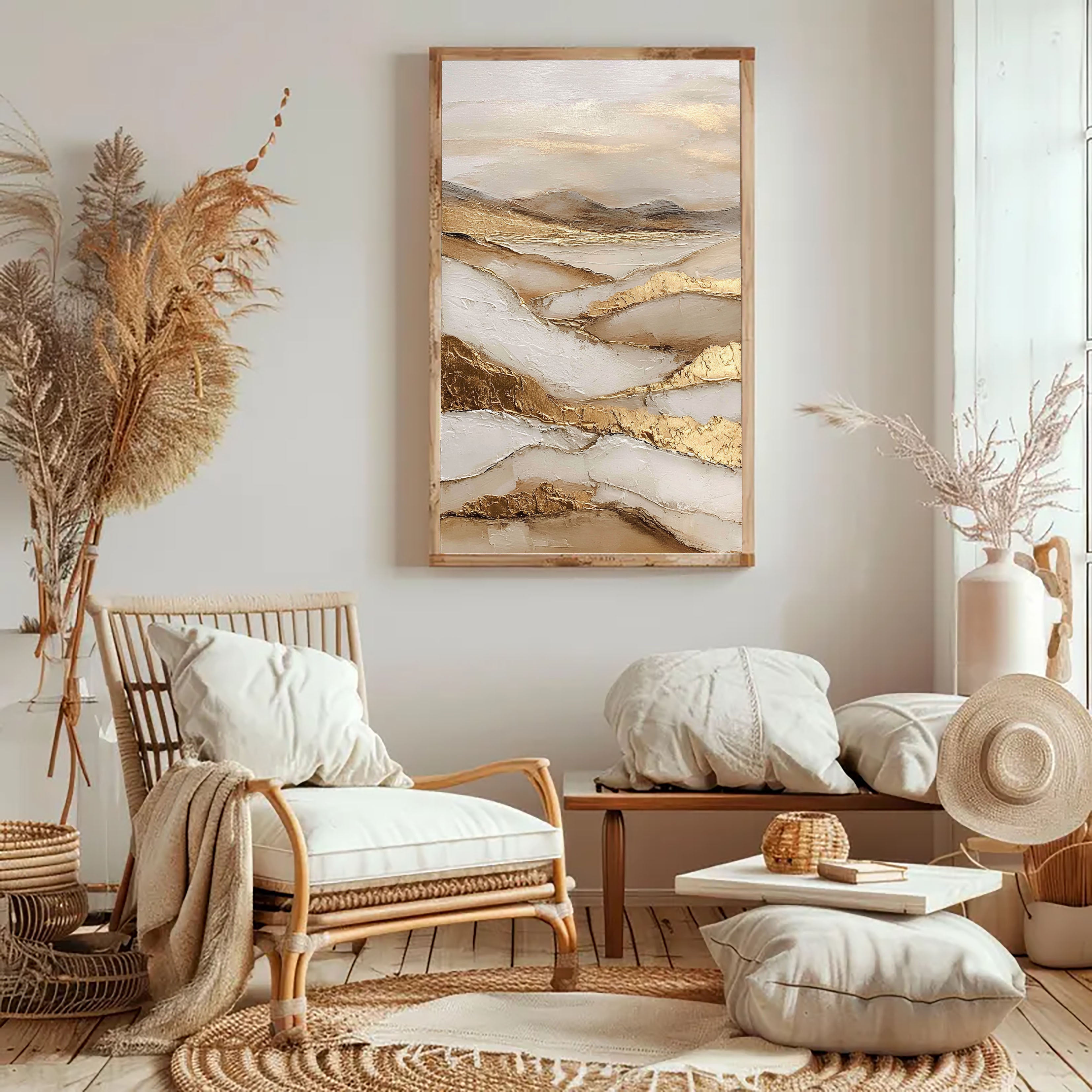 Textured Earthly Elegance | Golden Vista