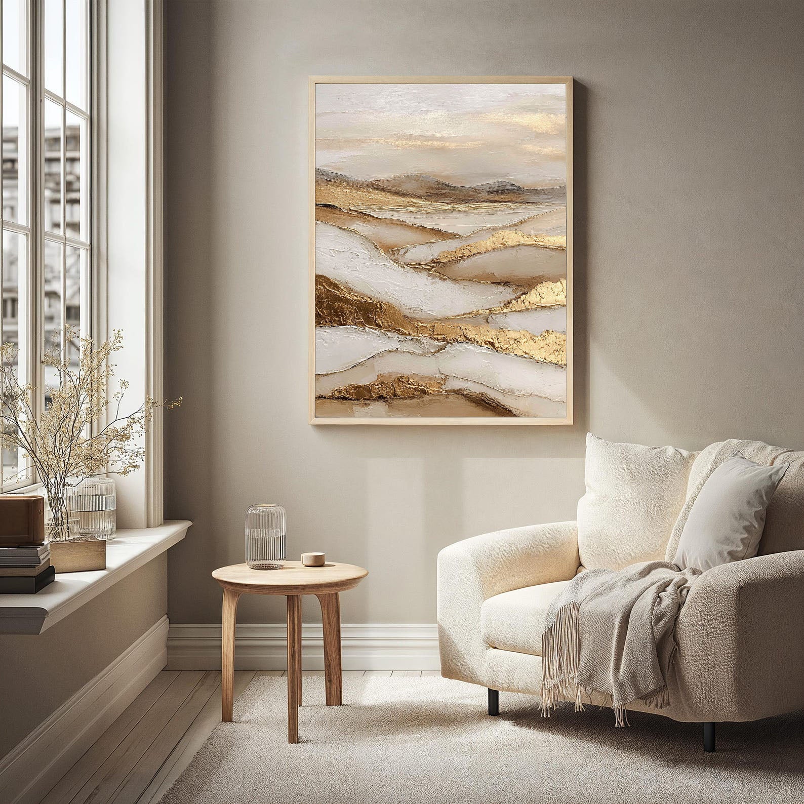 Textured Earthly Elegance | Golden Vista