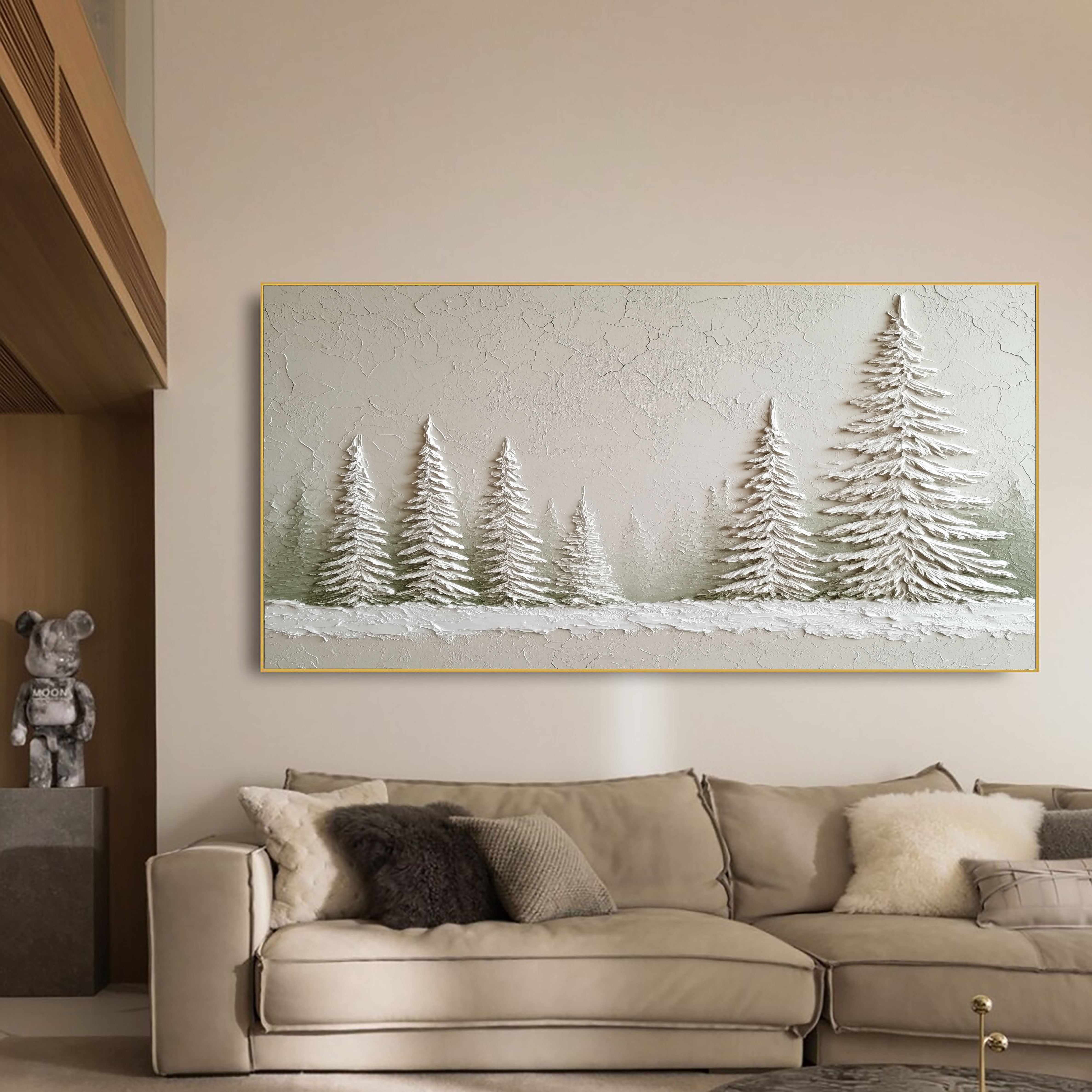 Textured Winter Pines | Frosted Groves