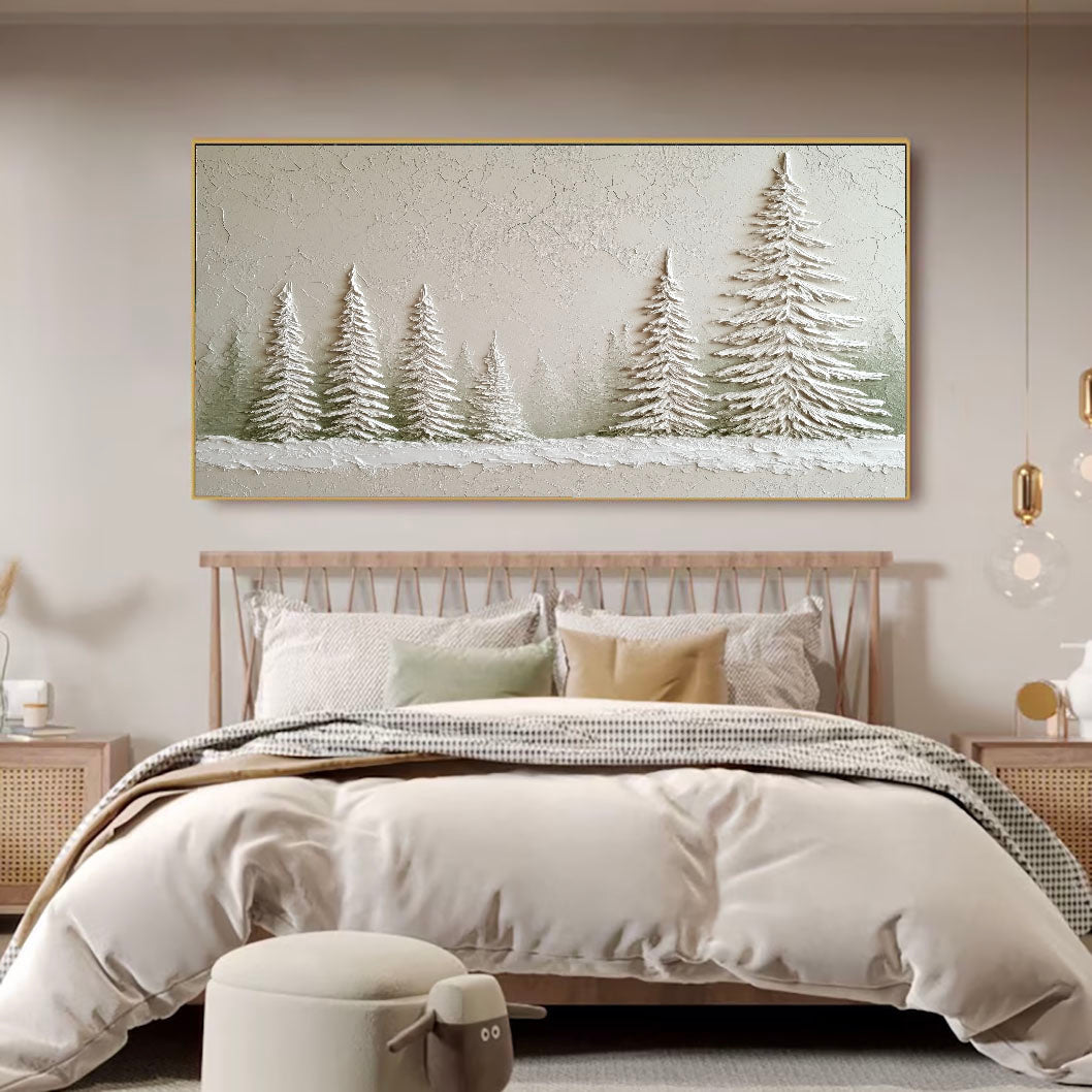 Textured Winter Pines | Frosted Groves