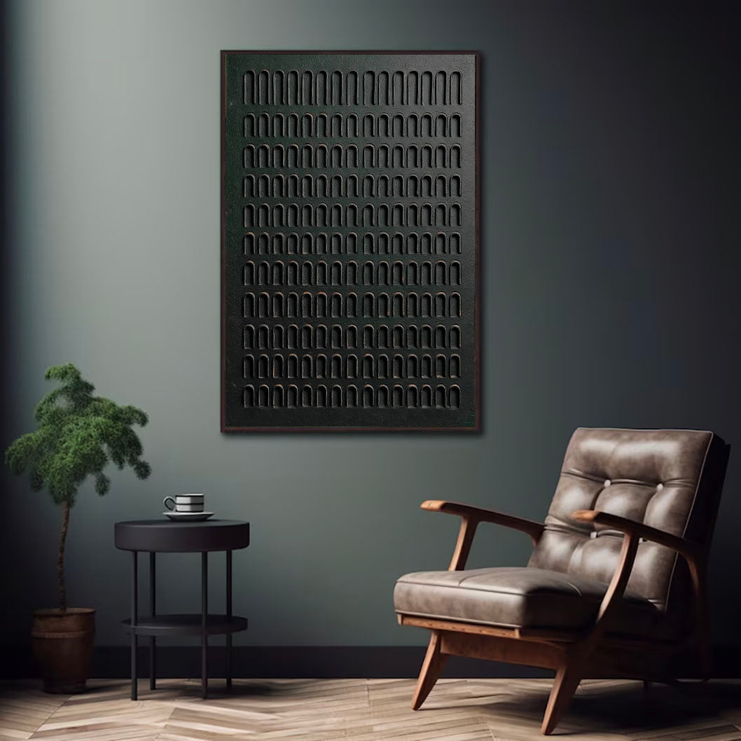 Textured Arch Array | Charcoal Black