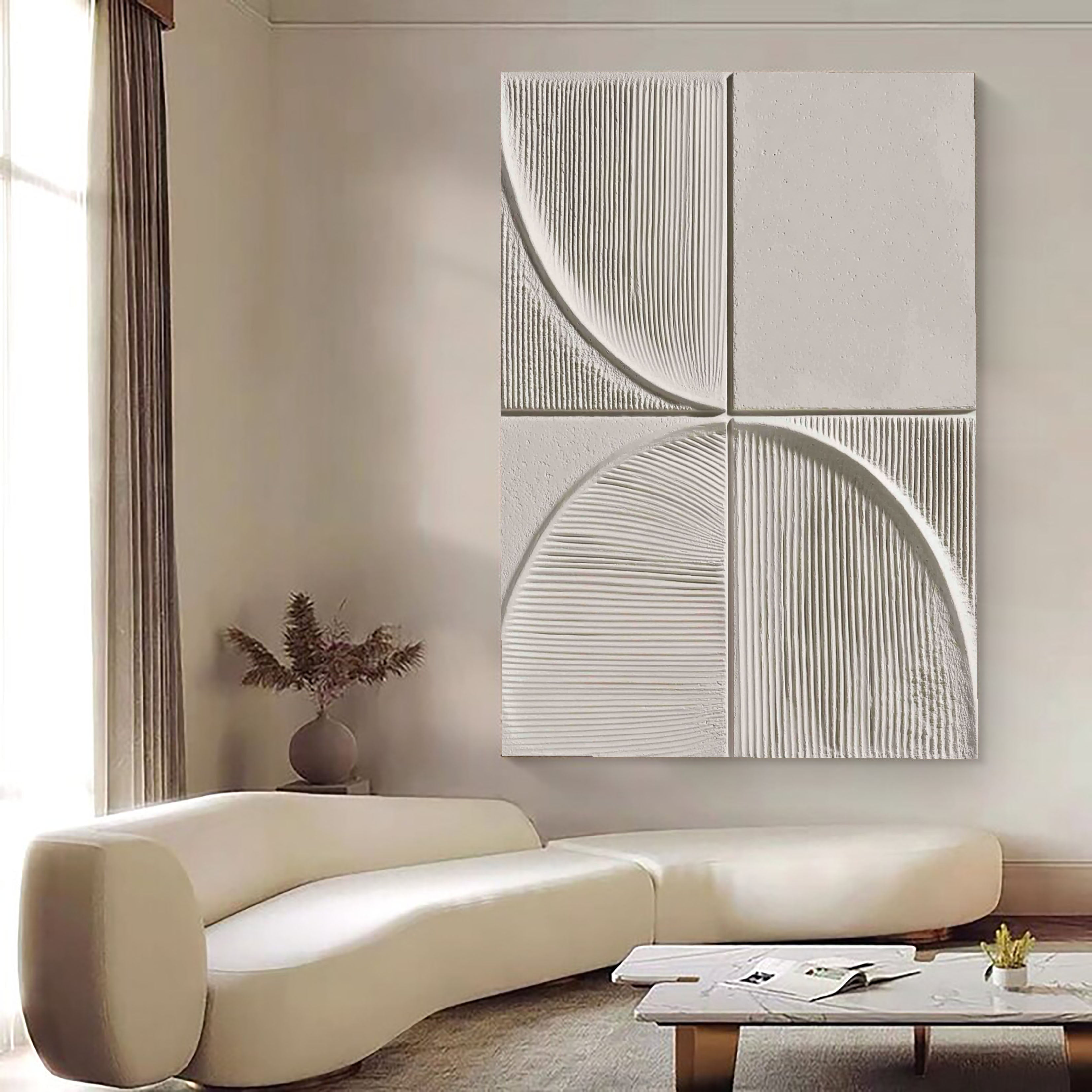 Textured Geometric Rhythm | Ivory Arc