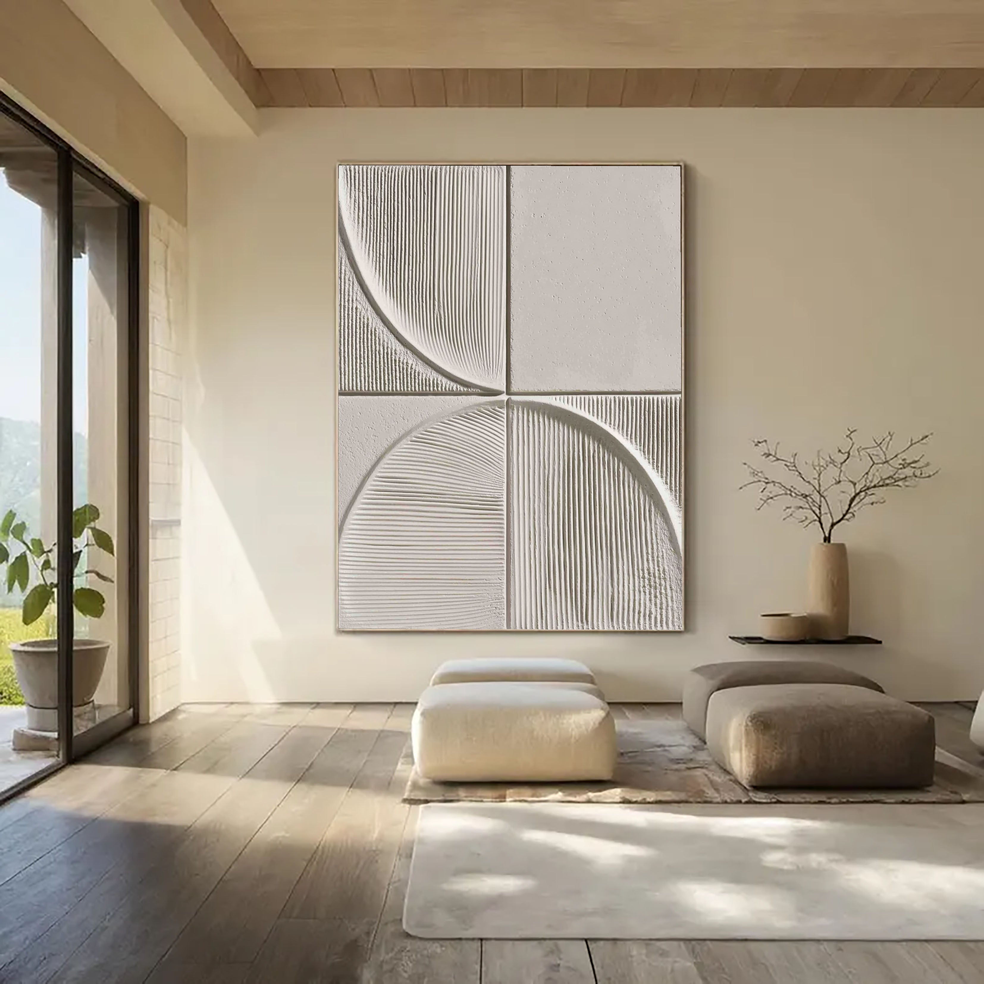 Textured Geometric Rhythm | Ivory Arc