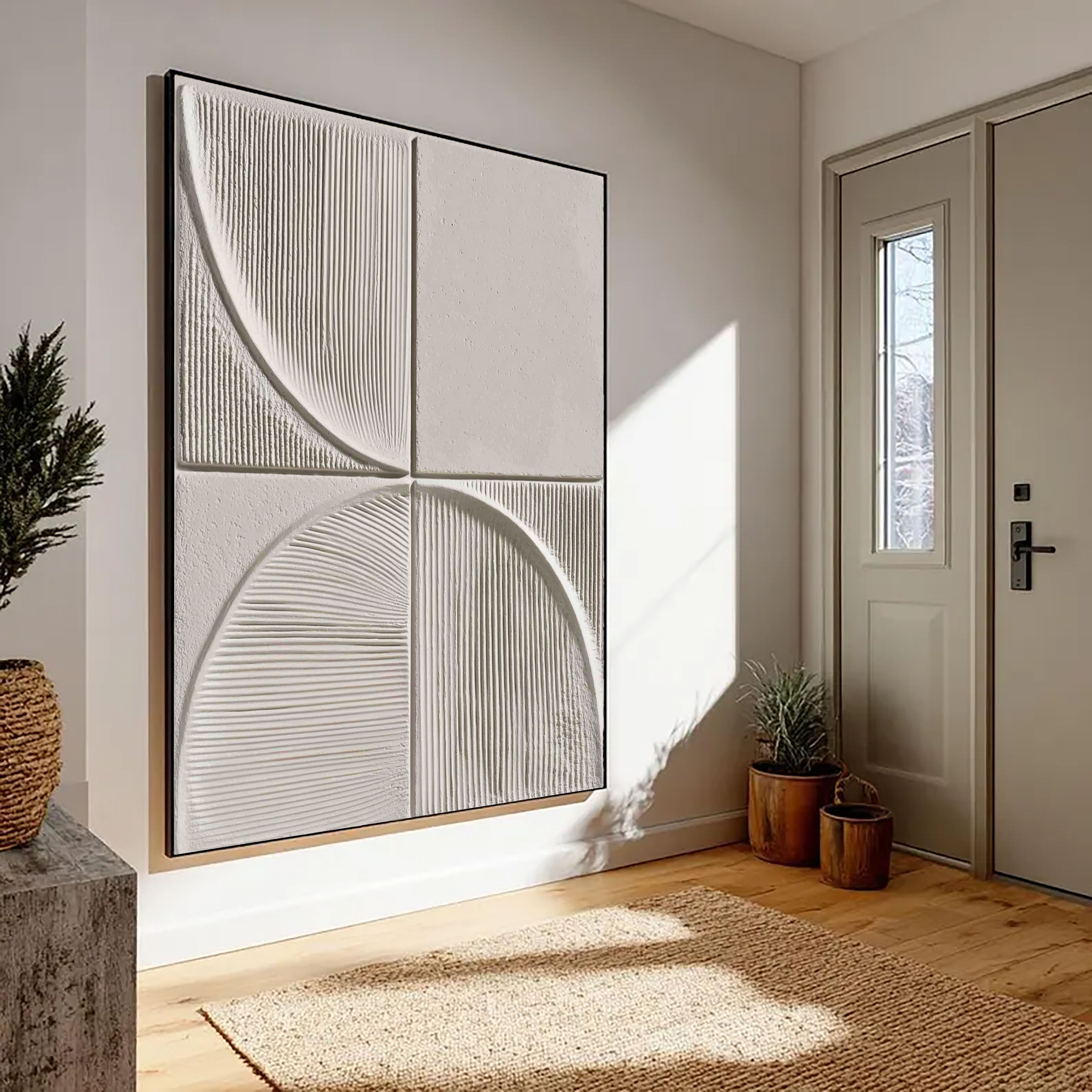 Textured Geometric Rhythm | Ivory Arc