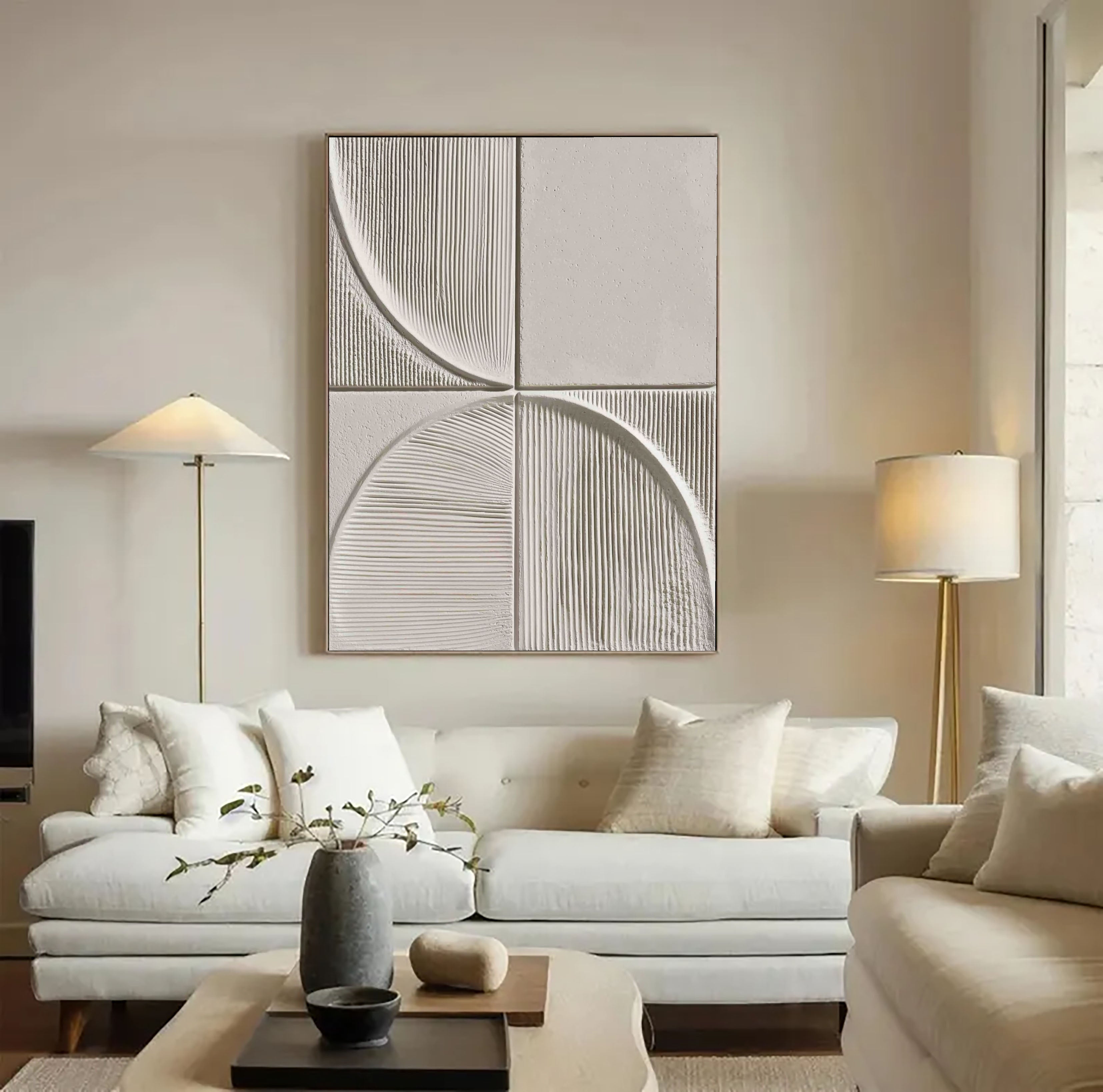 Textured Geometric Rhythm | Ivory Arc