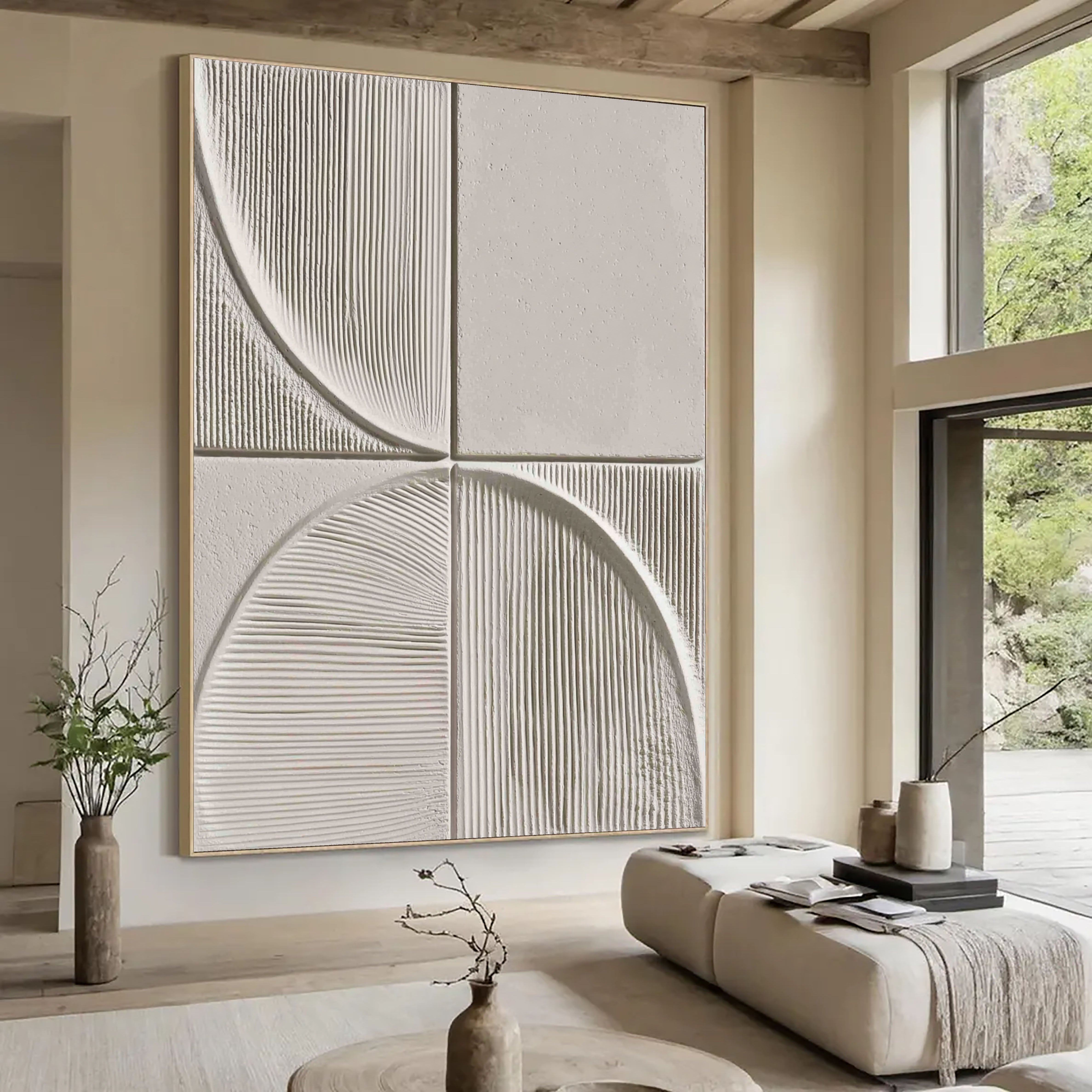 Textured Geometric Rhythm | Ivory Arc