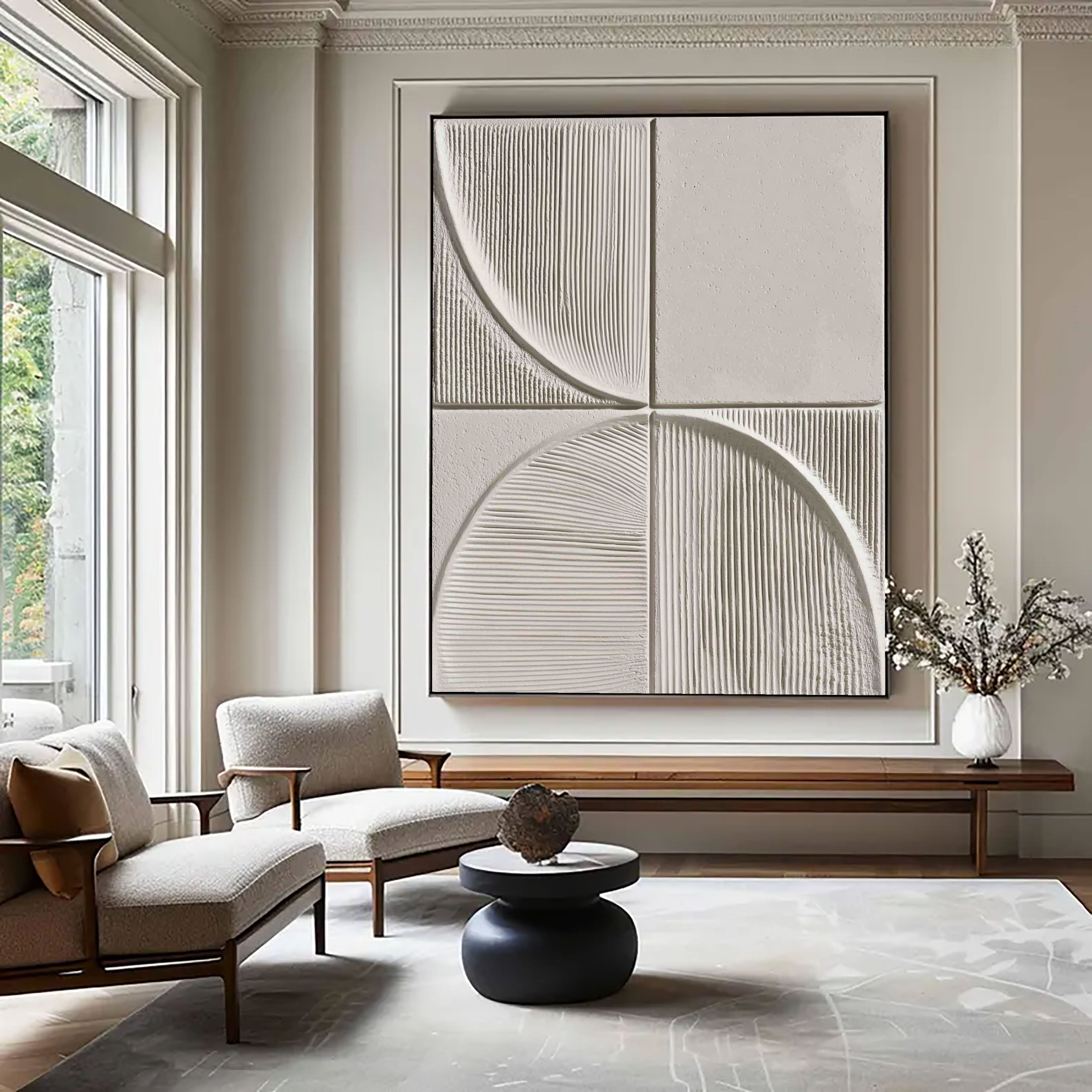 Textured Geometric Rhythm | Ivory Arc