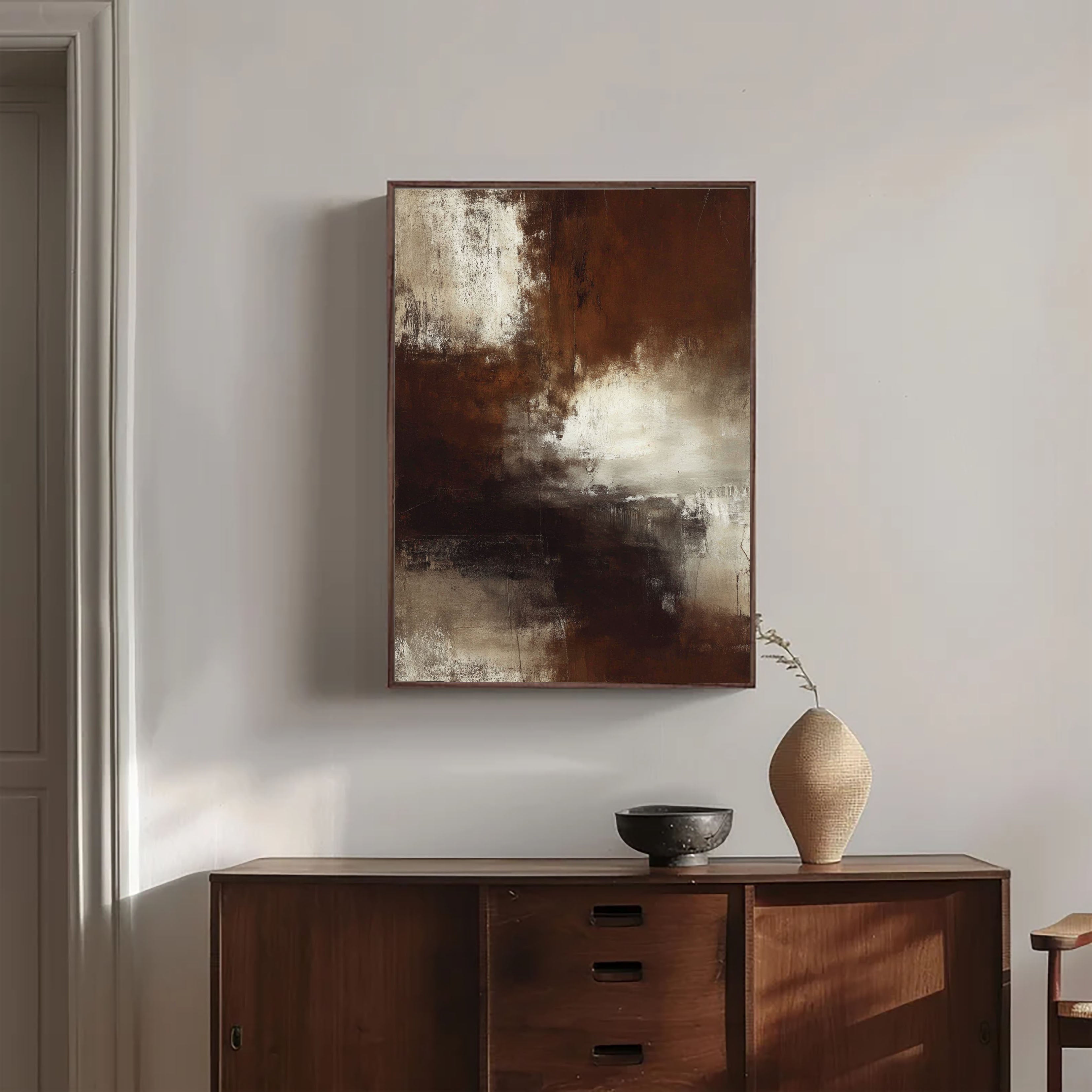 Textured Umbral Elegance | Sepia Veil