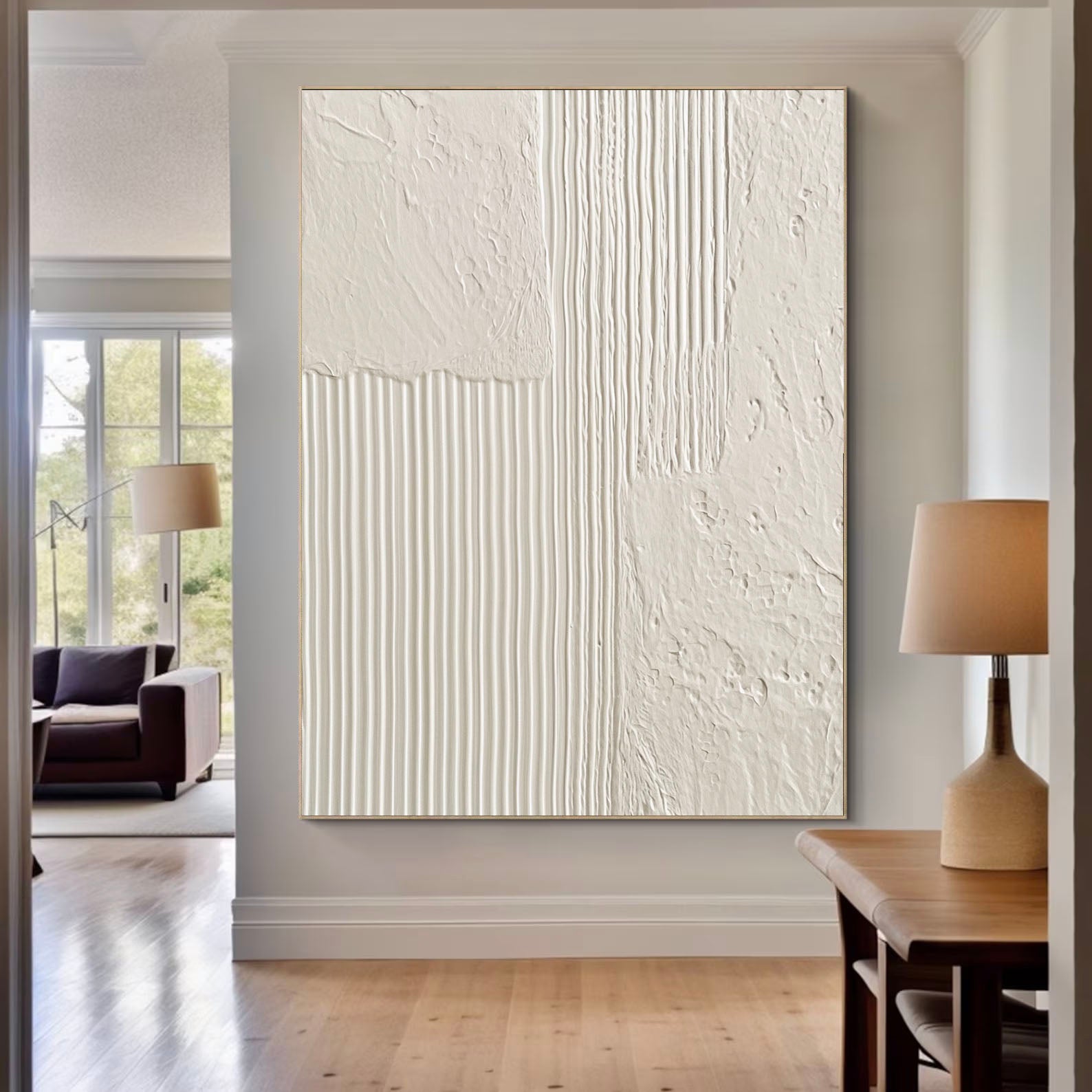 Textured White Mosaic | Minimalist Patch