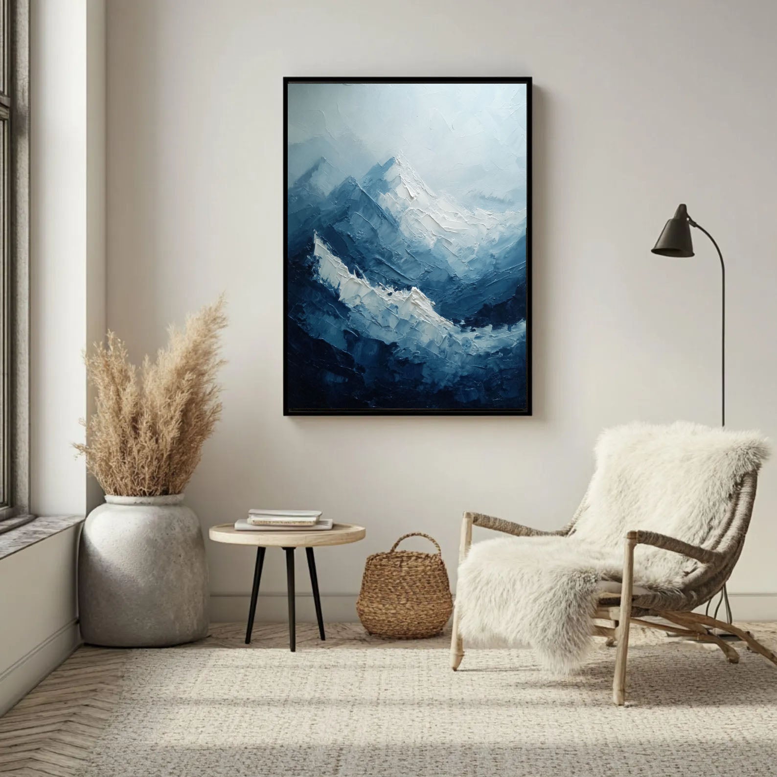 Textured Alpine Peaks | Frosted Ridges