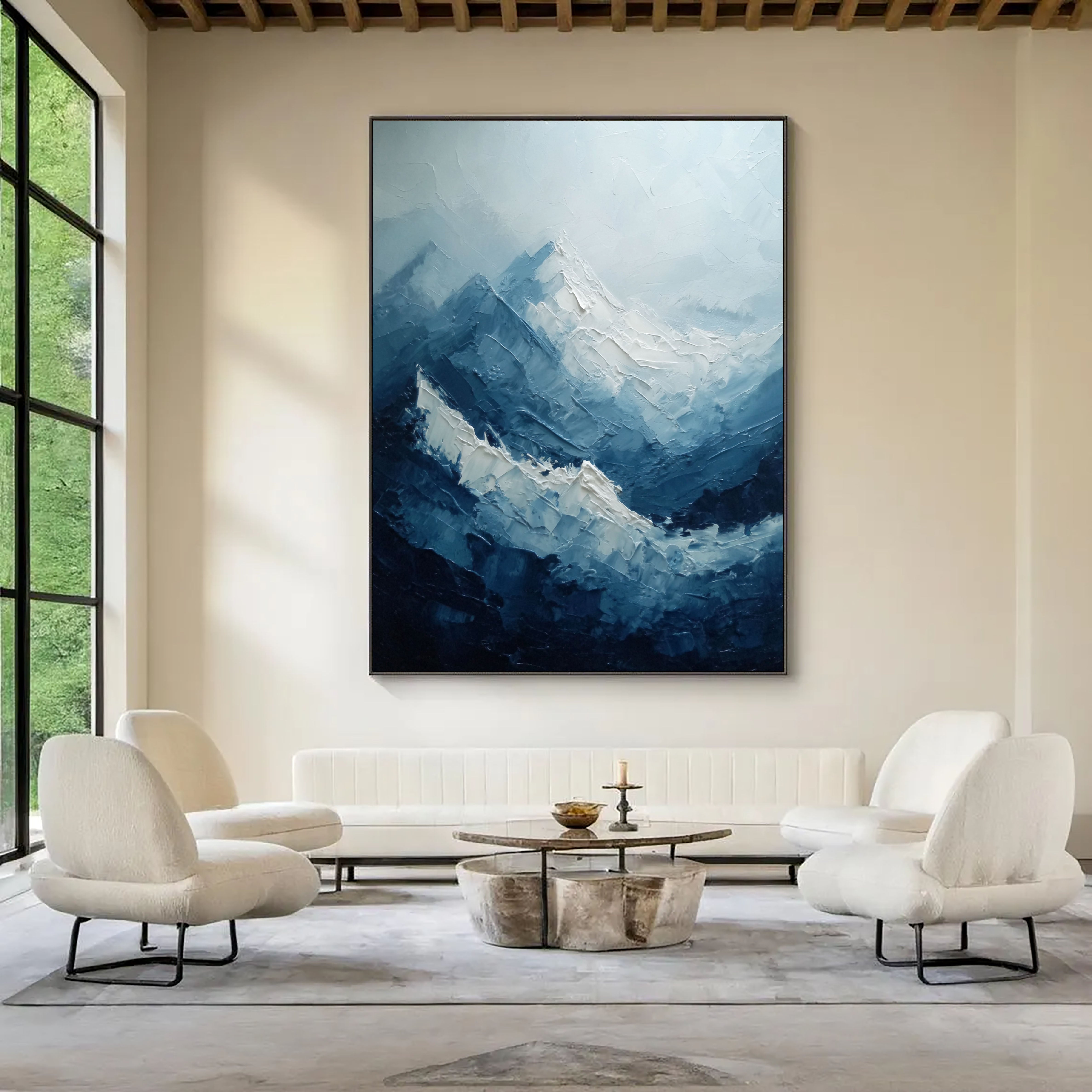 Textured Alpine Peaks | Frosted Ridges