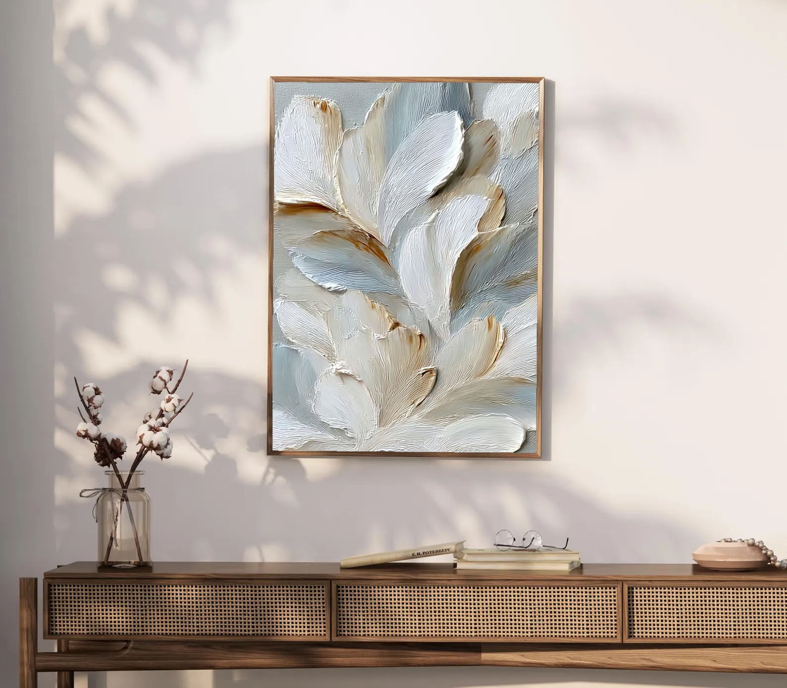 Sculpted Petal Grace | Soft Neutrals