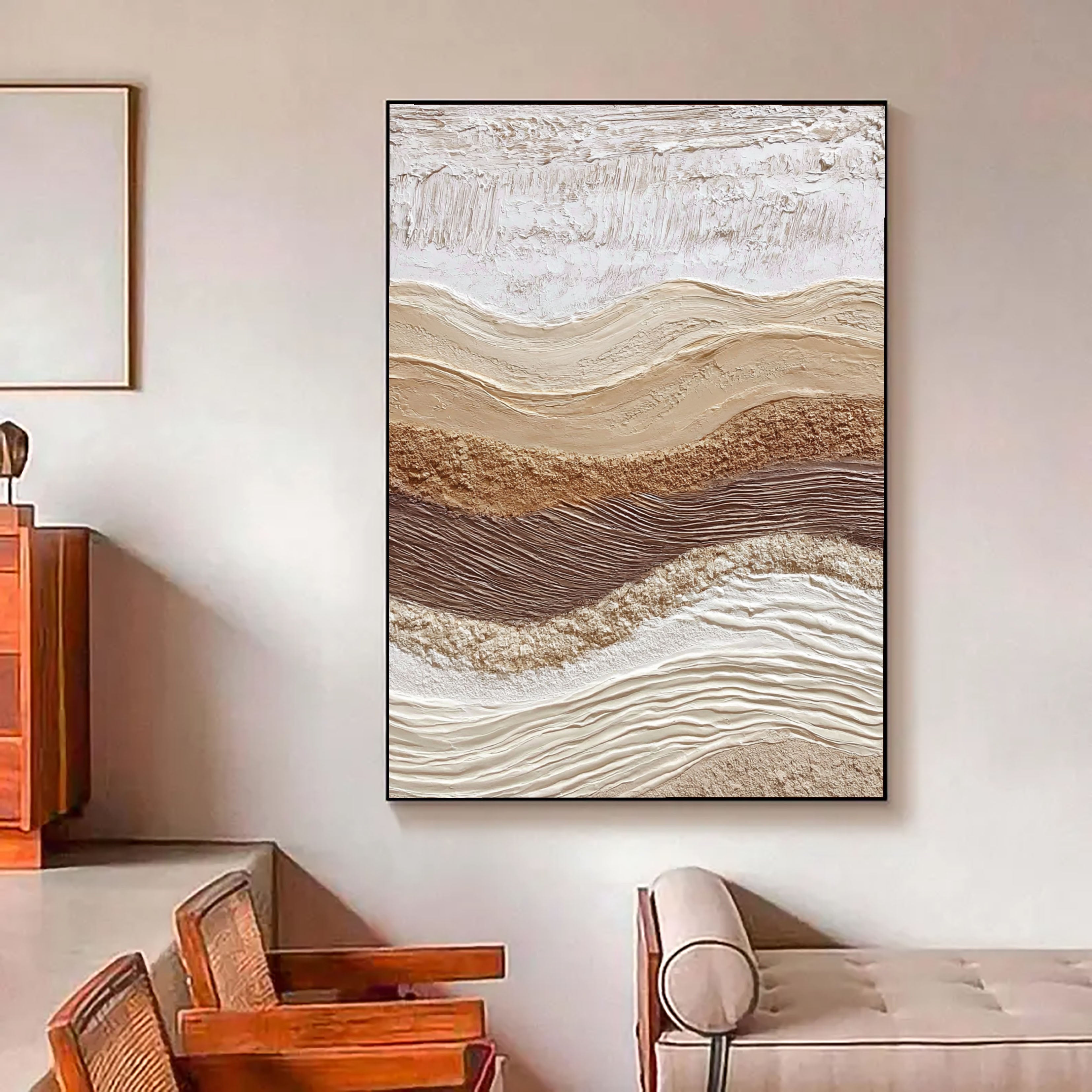 Textured Earthy Swells | Neutral Ridges