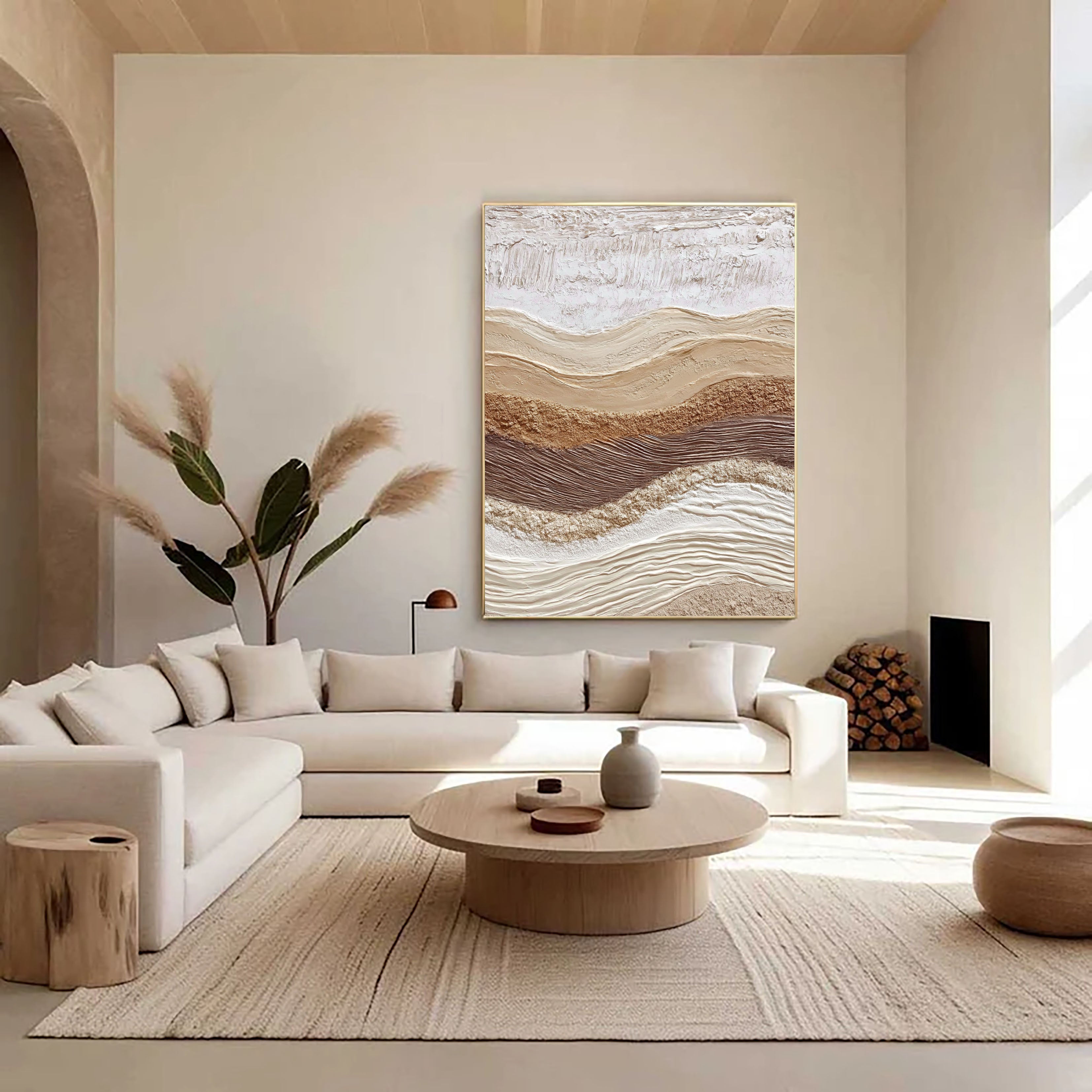 Textured Earthy Swells | Neutral Ridges