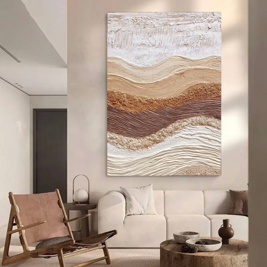 Textured Earthy Swells | Neutral Ridges