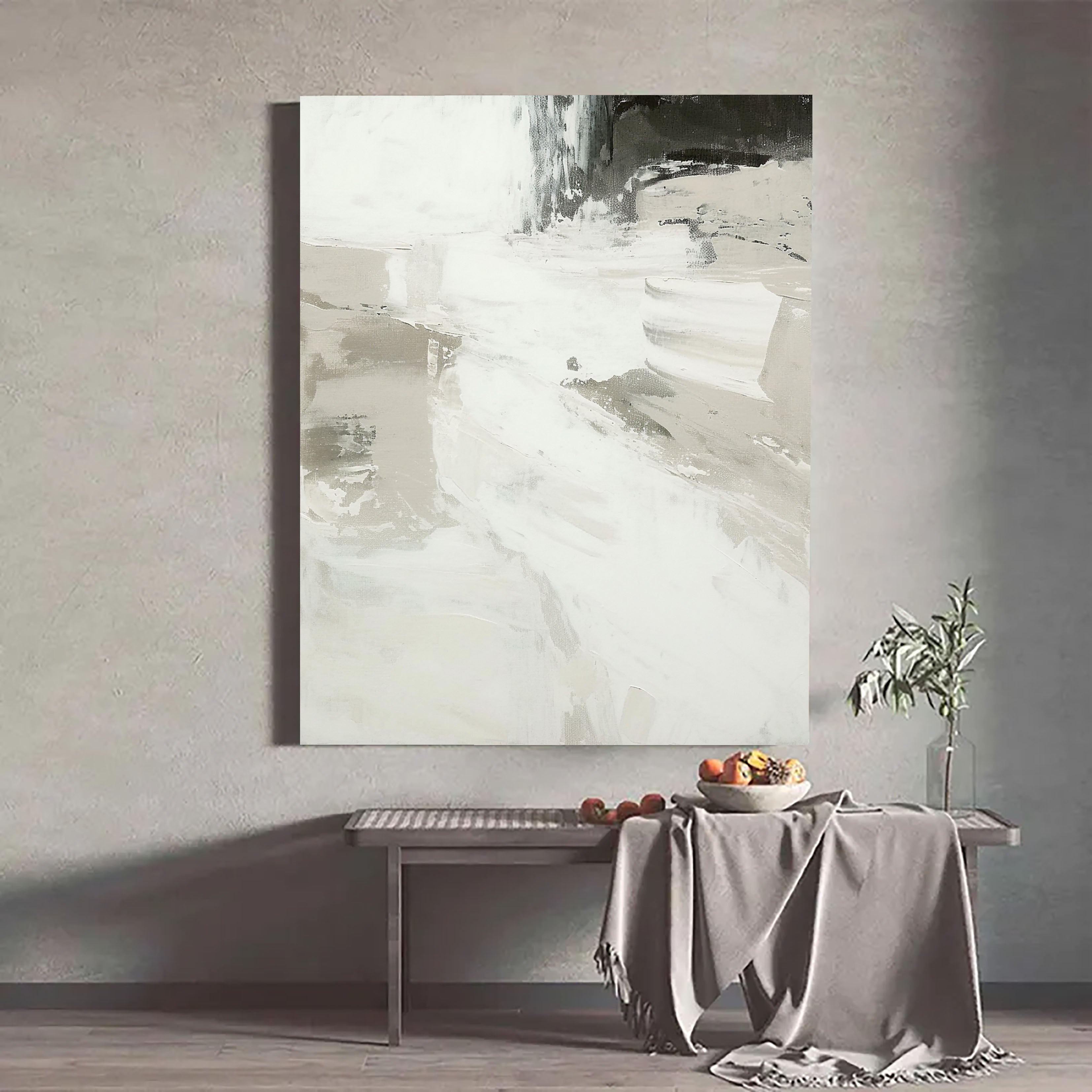 Textured Monochrome Grace | Gray Whisper