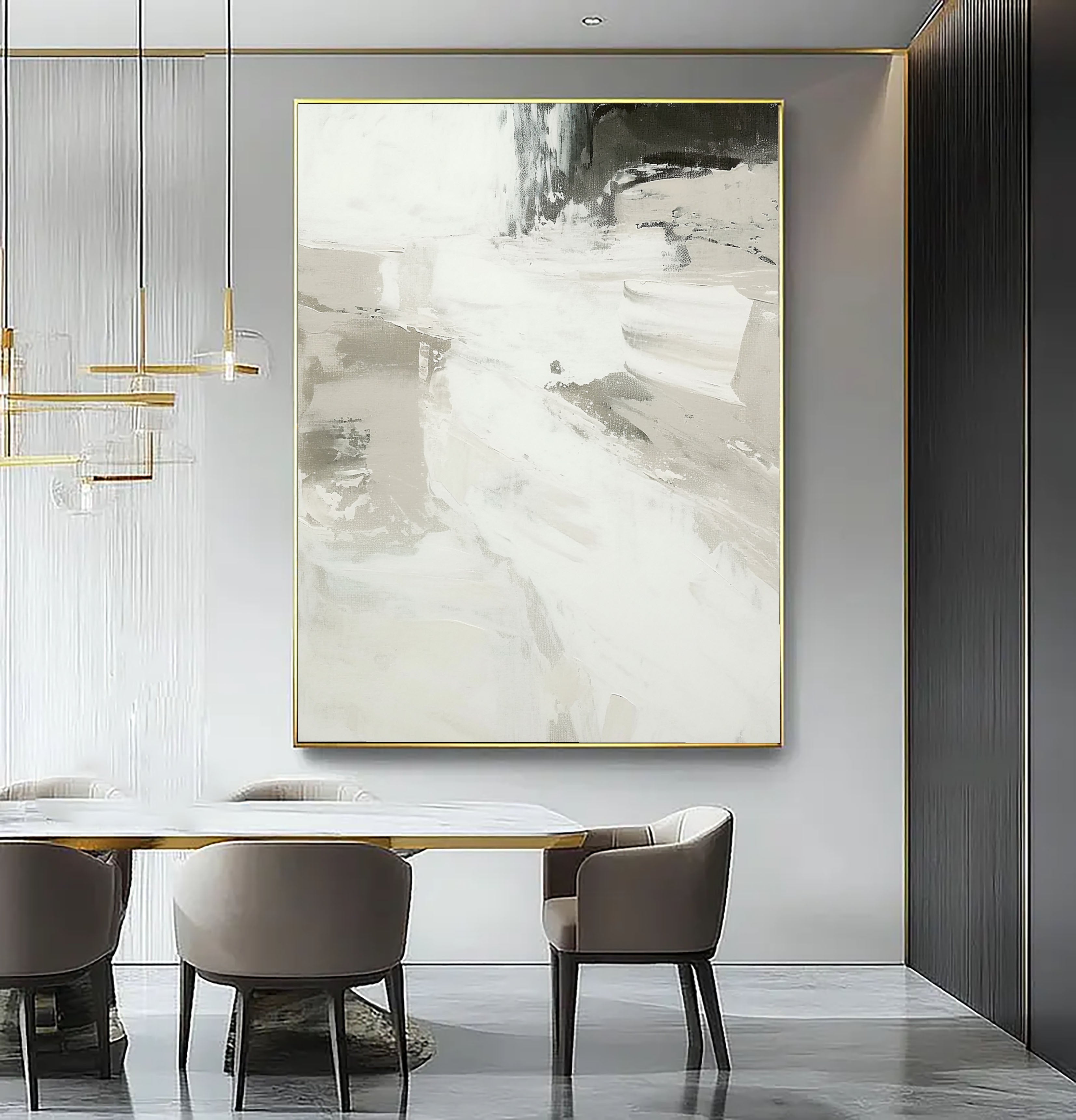 Textured Monochrome Grace | Gray Whisper