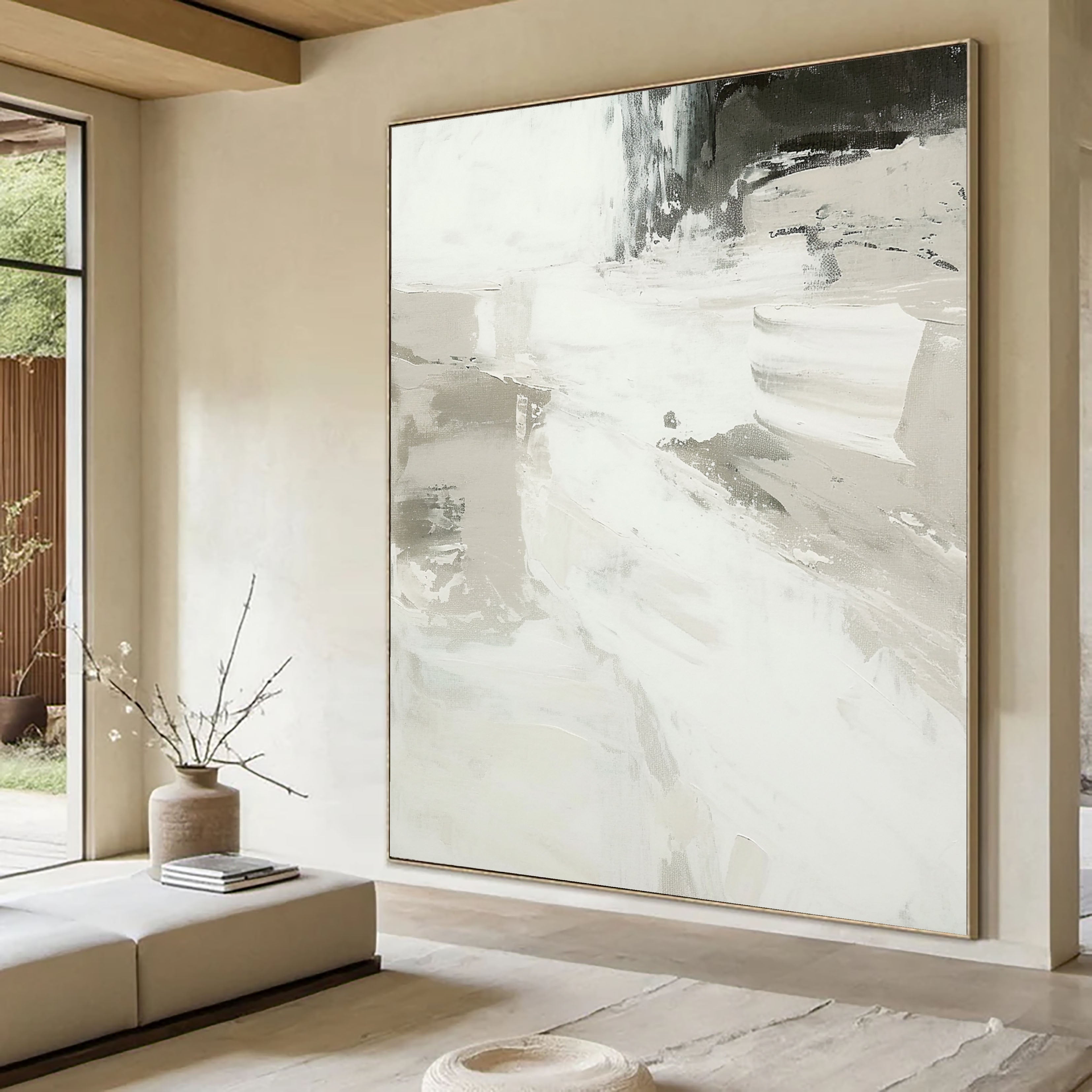 Textured Monochrome Grace | Gray Whisper