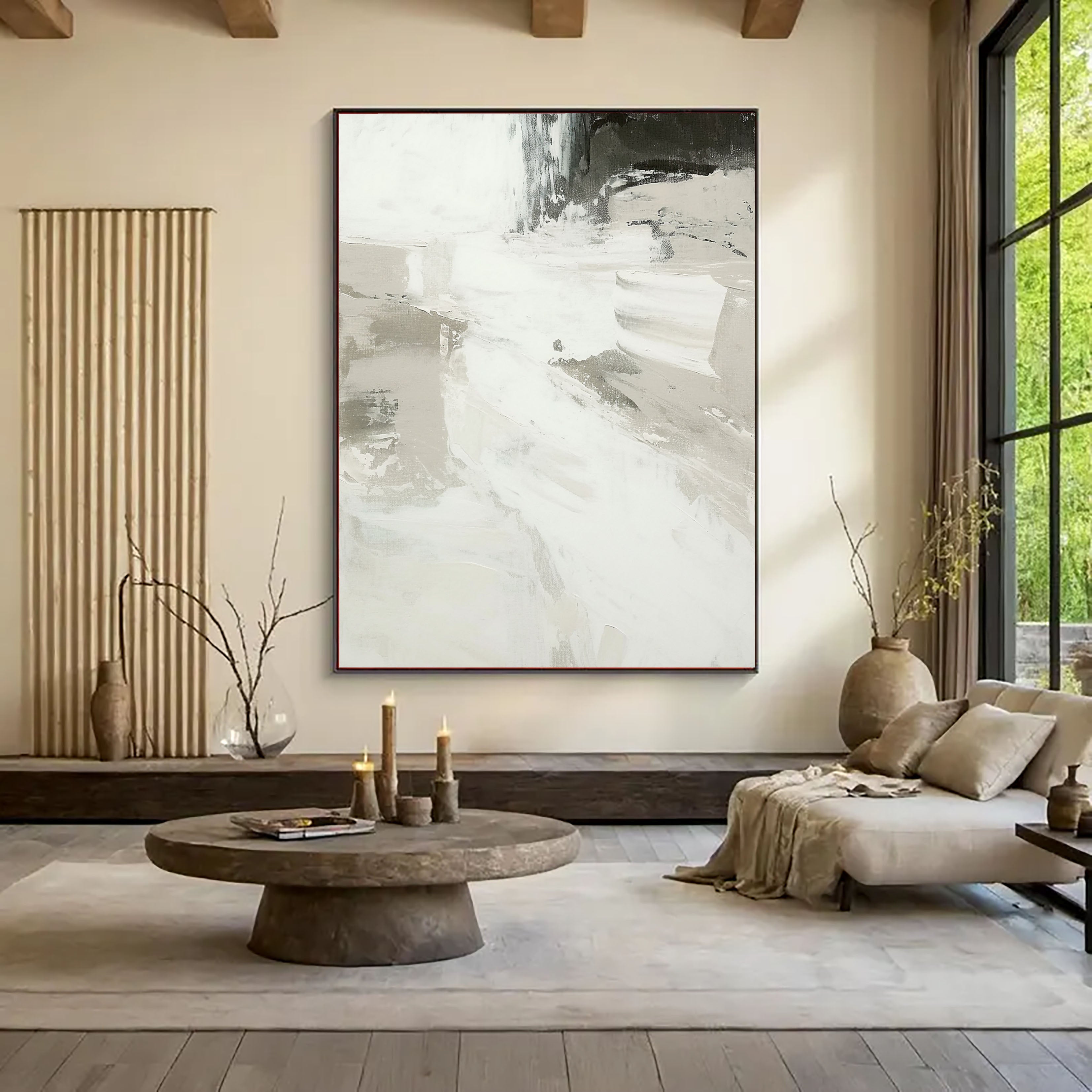 Textured Monochrome Grace | Gray Whisper