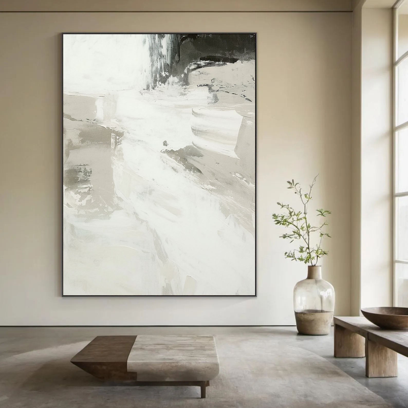 Textured Monochrome Grace | Gray Whisper