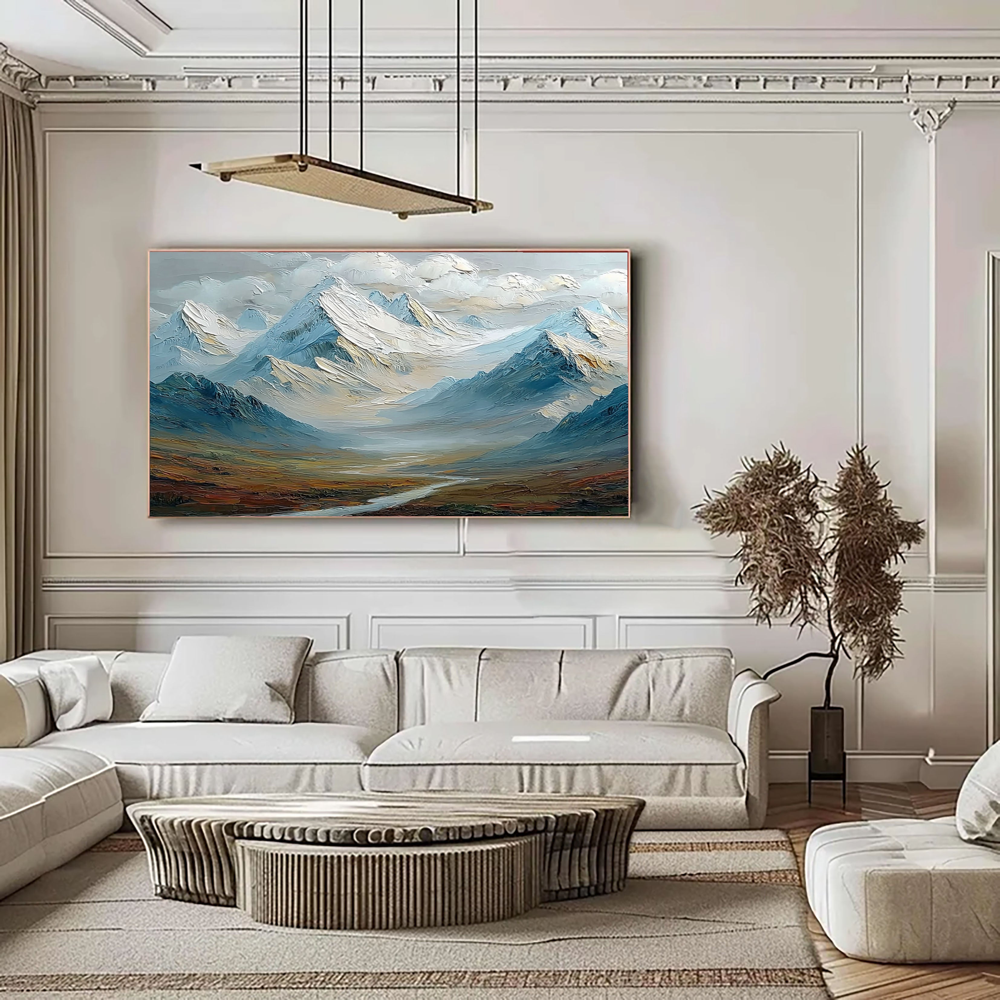 Majestic Alpine Vista | Snow & Sky