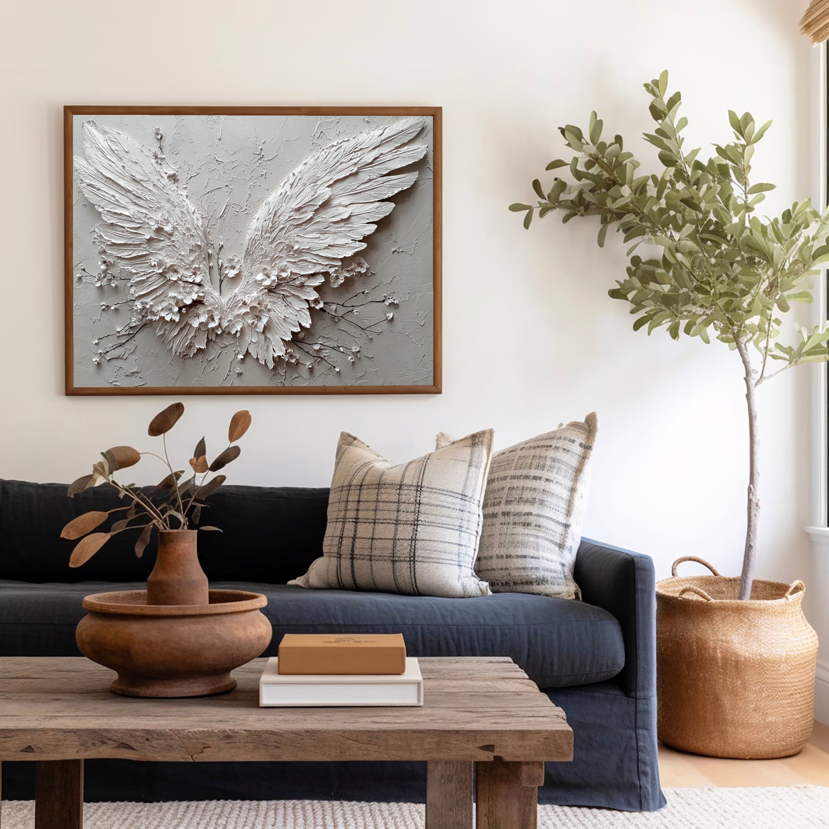 Textured Celestial Wings | Blossom Accents