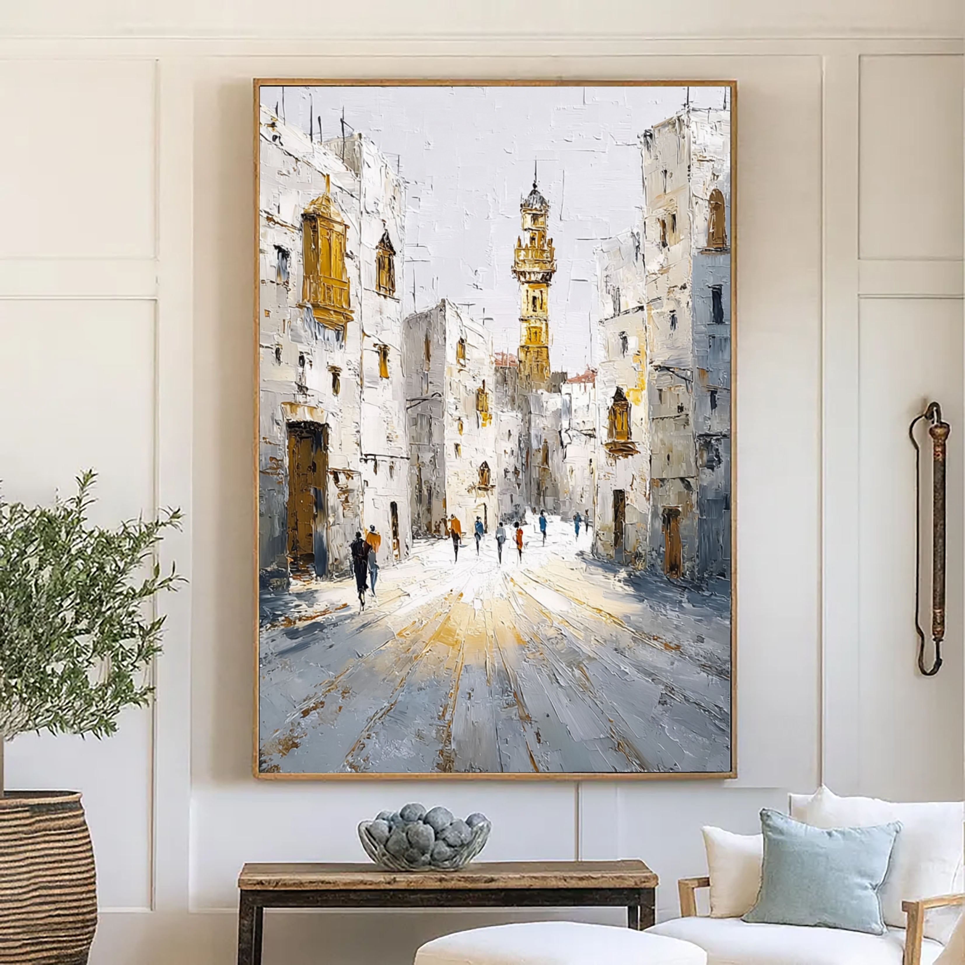 Sunlit Medina Walk | Golden Tower