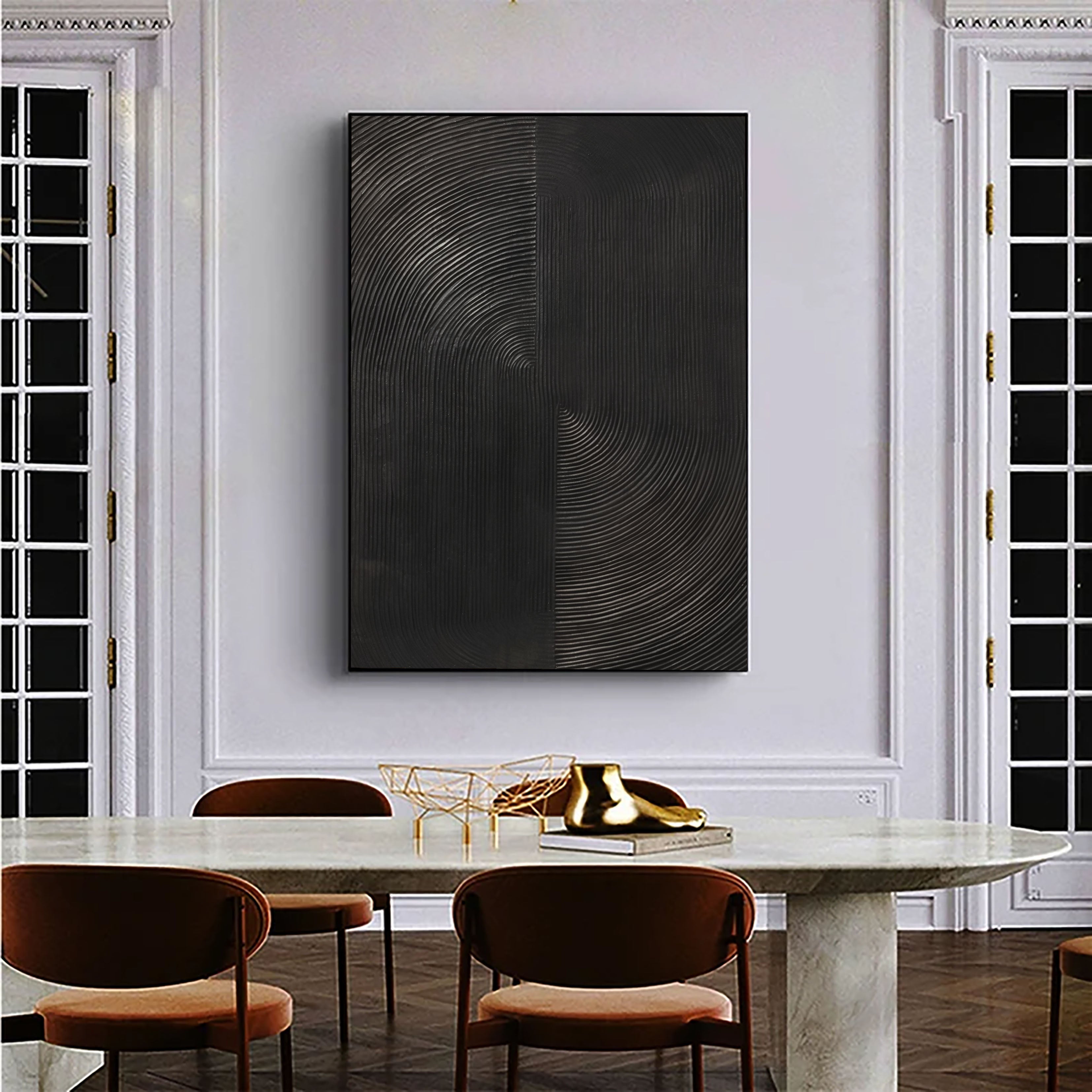 Textured Black Rhythm | Minimalist Wave