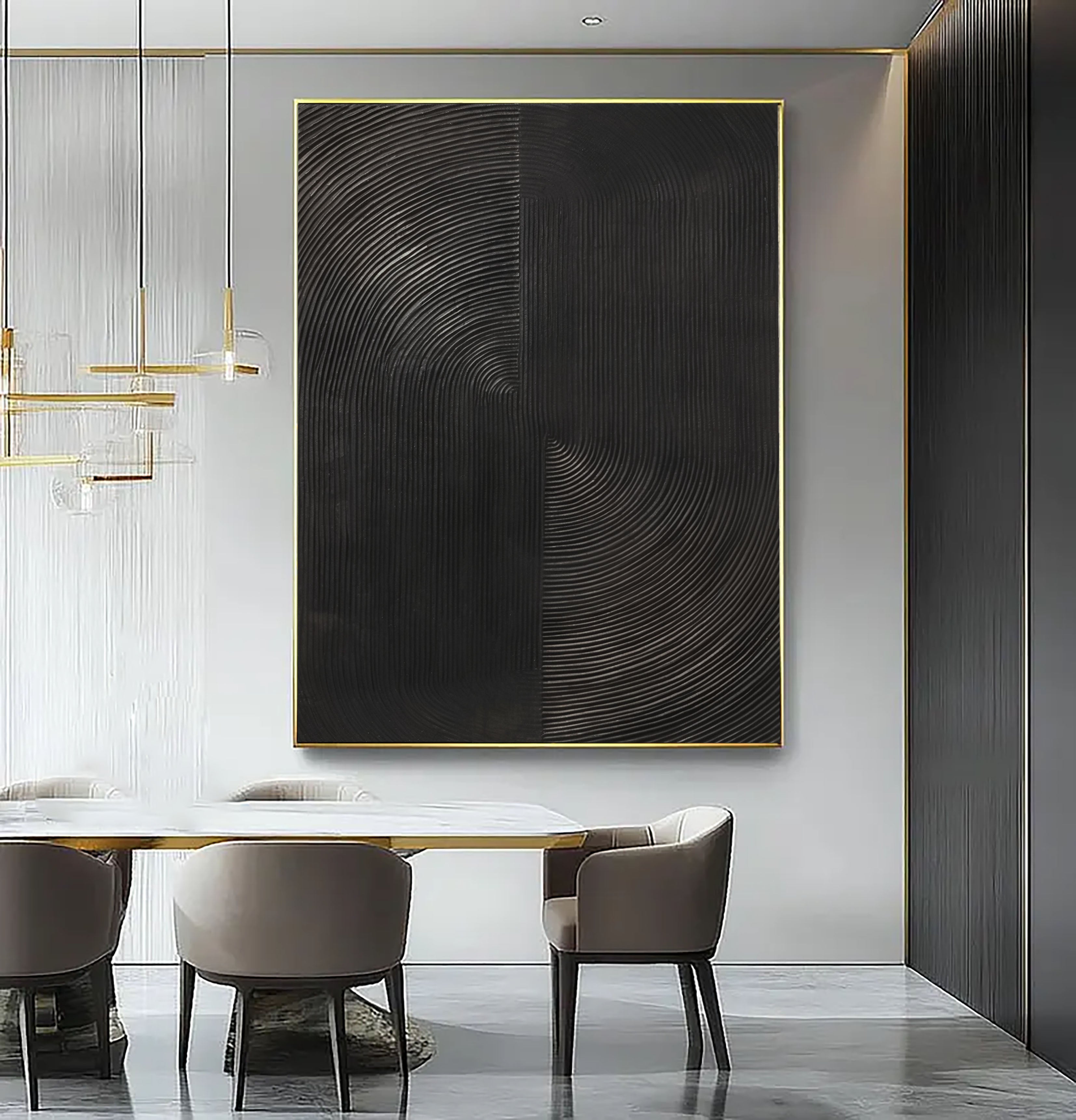 Textured Black Rhythm | Minimalist Wave