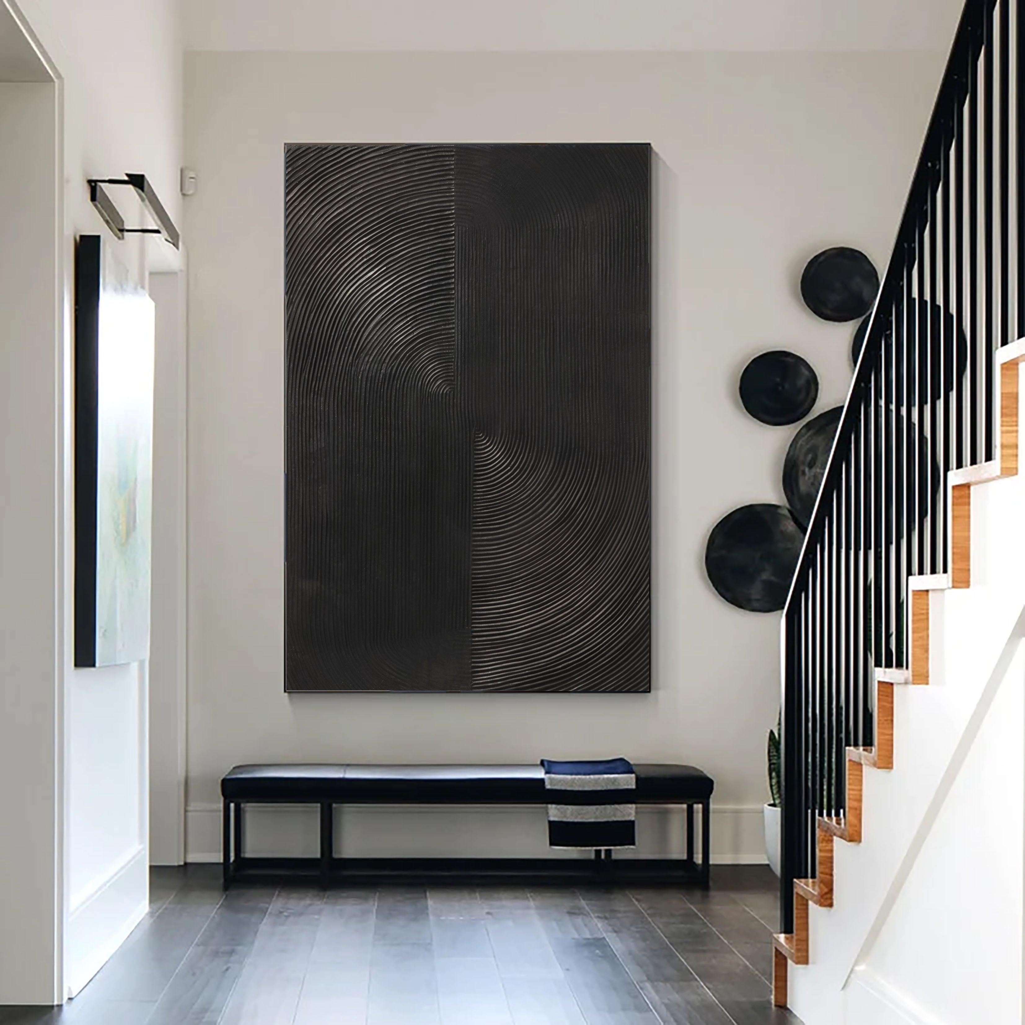 Textured Black Rhythm | Minimalist Wave