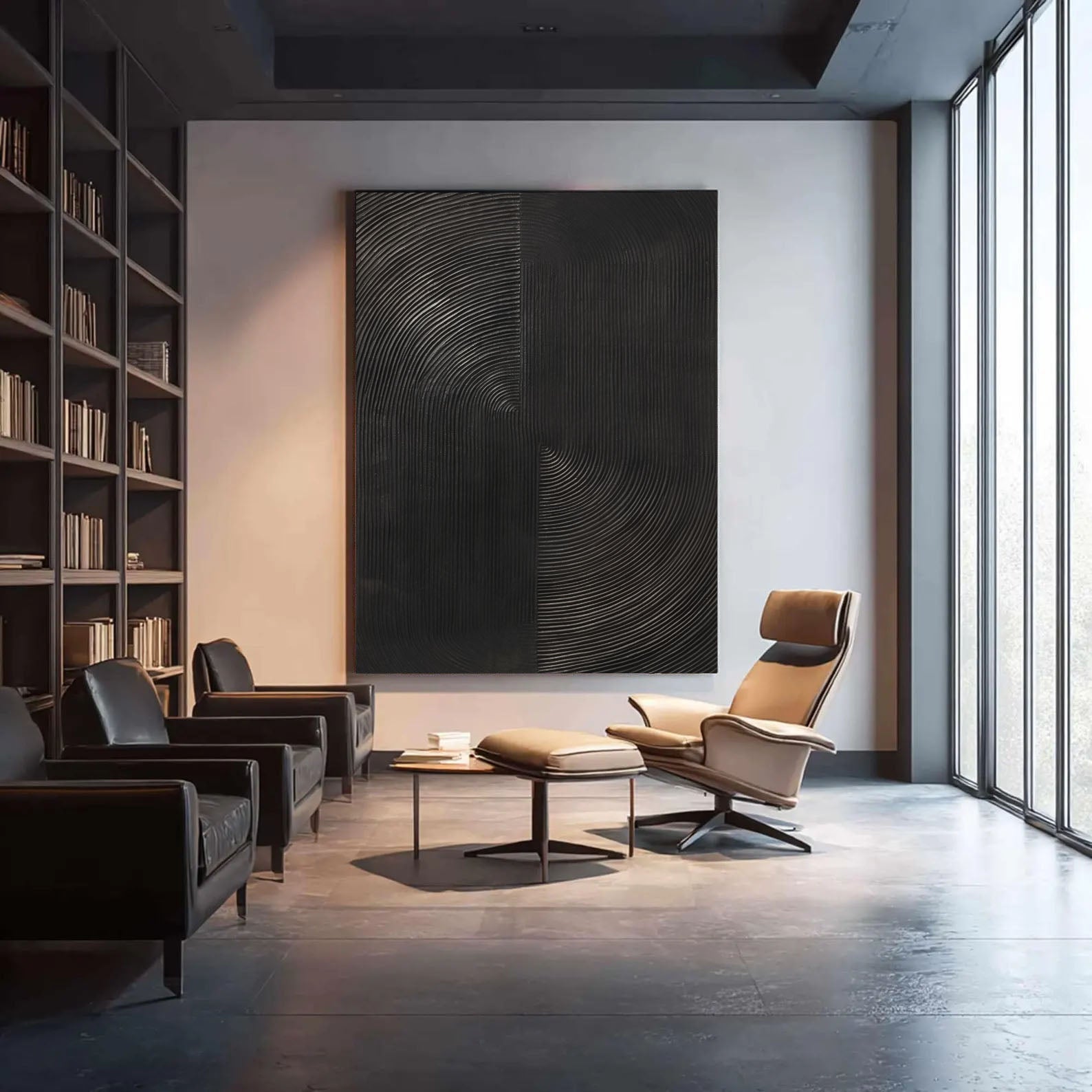 Textured Black Rhythm | Minimalist Wave